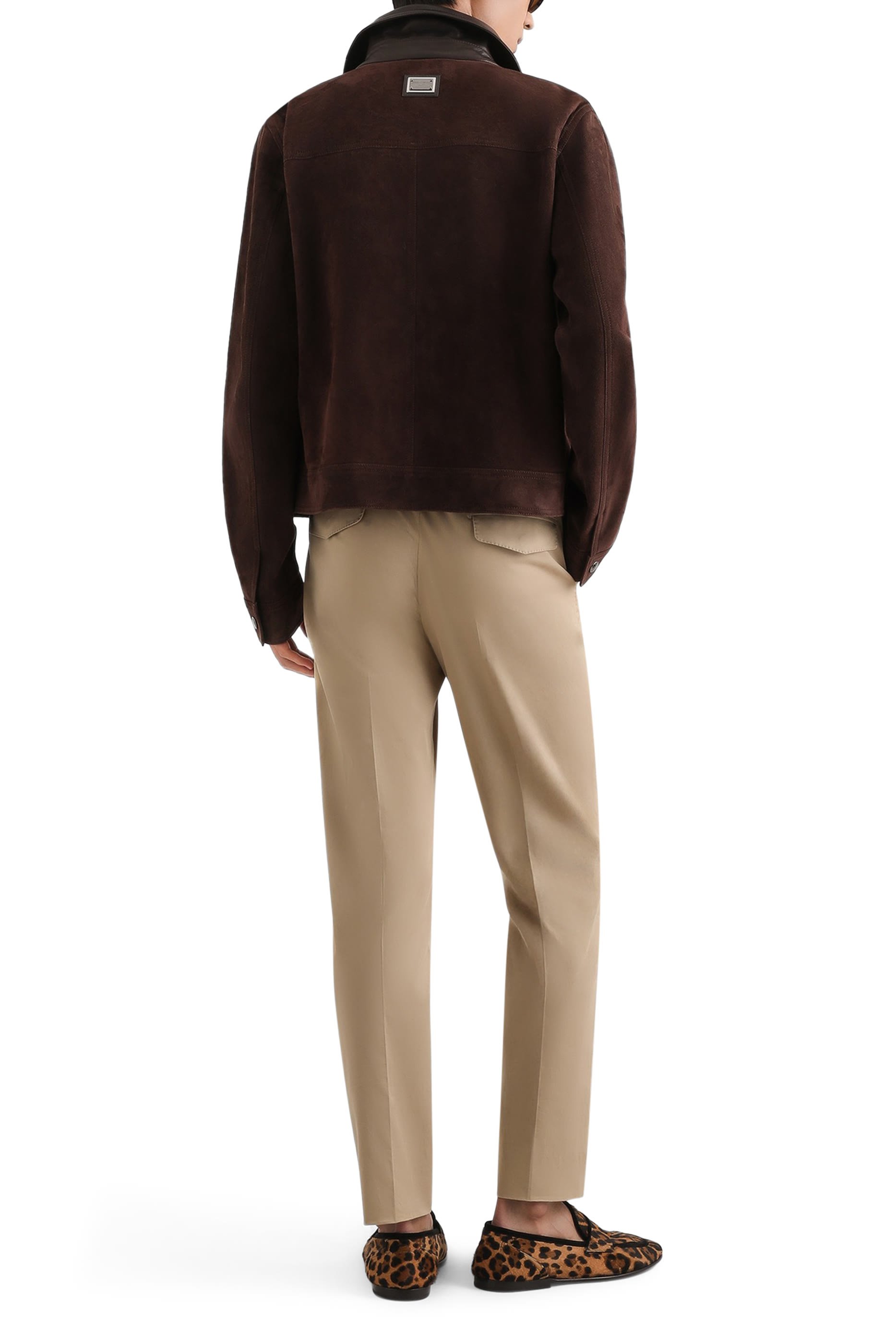 Stretch Cotton Gabardine Trousers