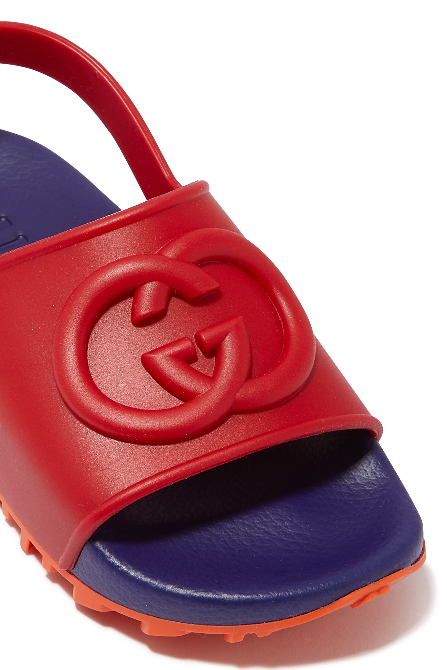 Kids Interlocking G Rubber Sandals