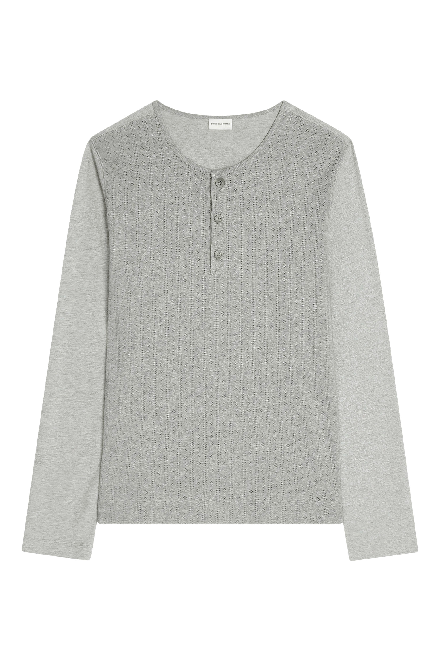 Pointelle Henley T-Shirt