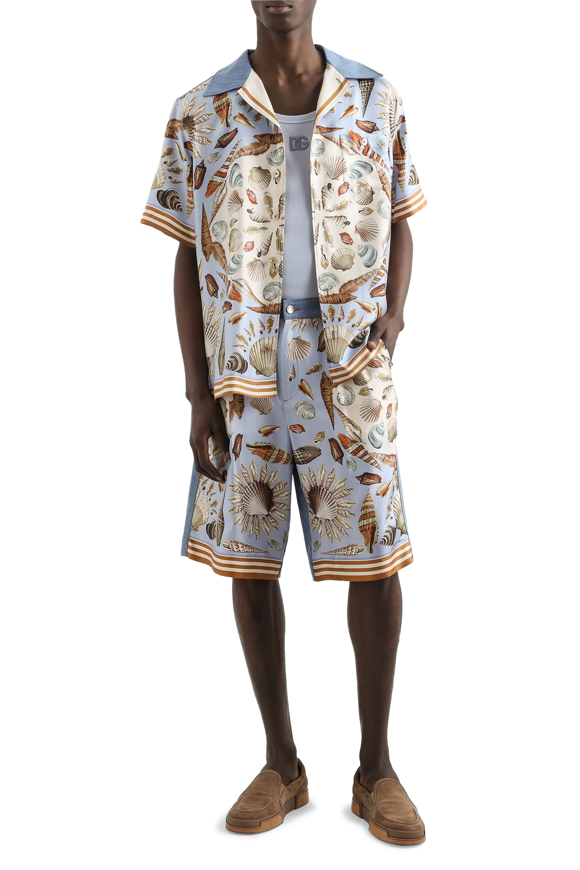 Shell-Print Hawaiian Shirt