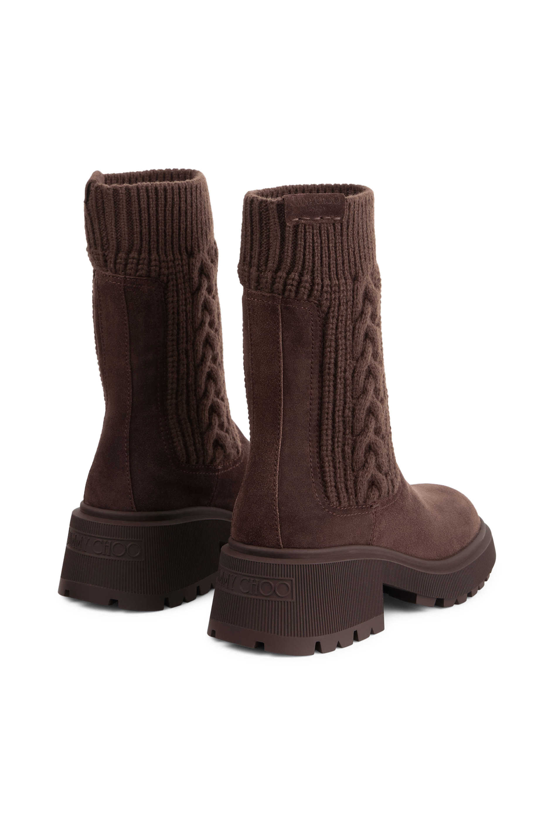 Tamia 70 Cable-Knit Ankle Boots
