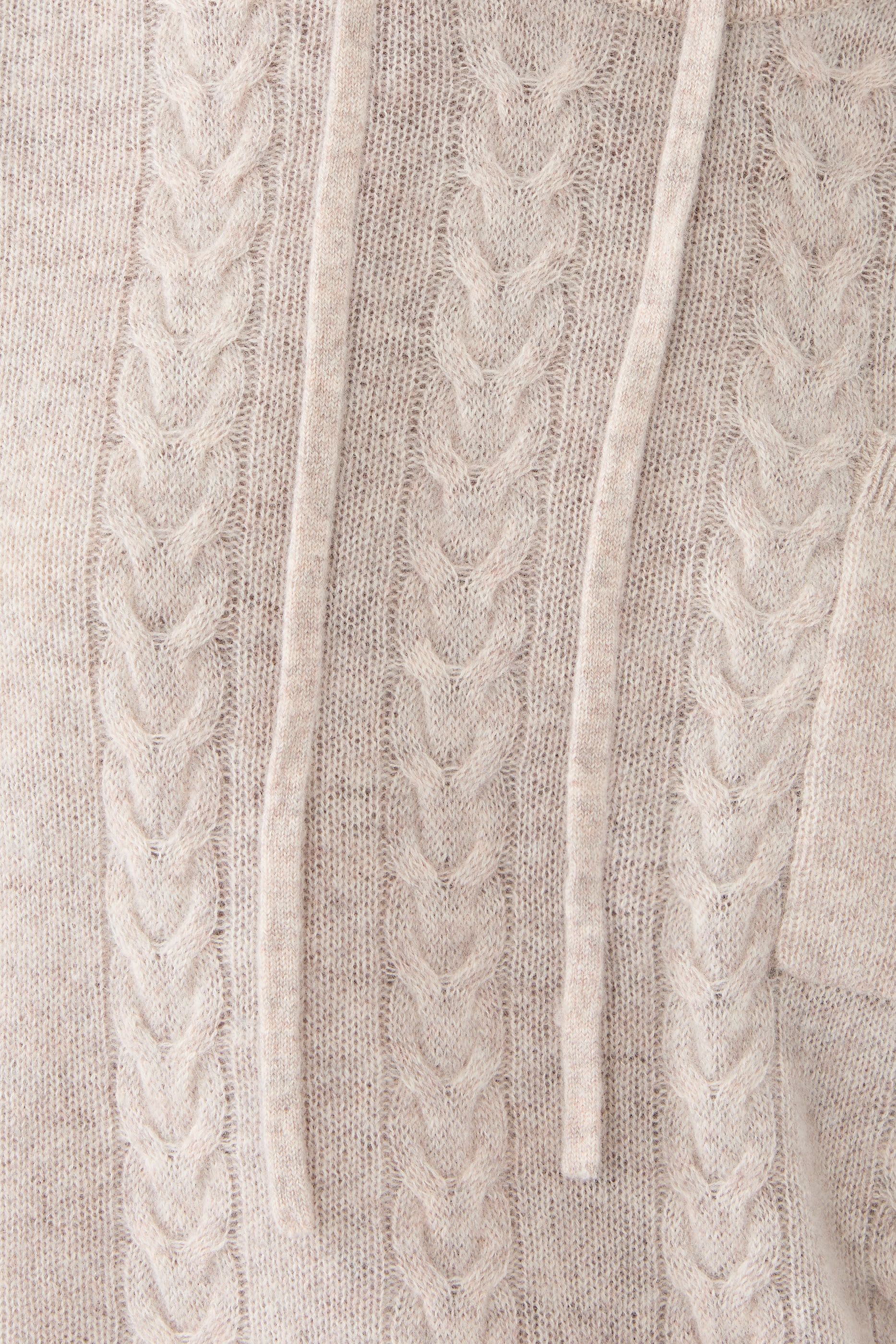 Cashmere Cable Hoodie