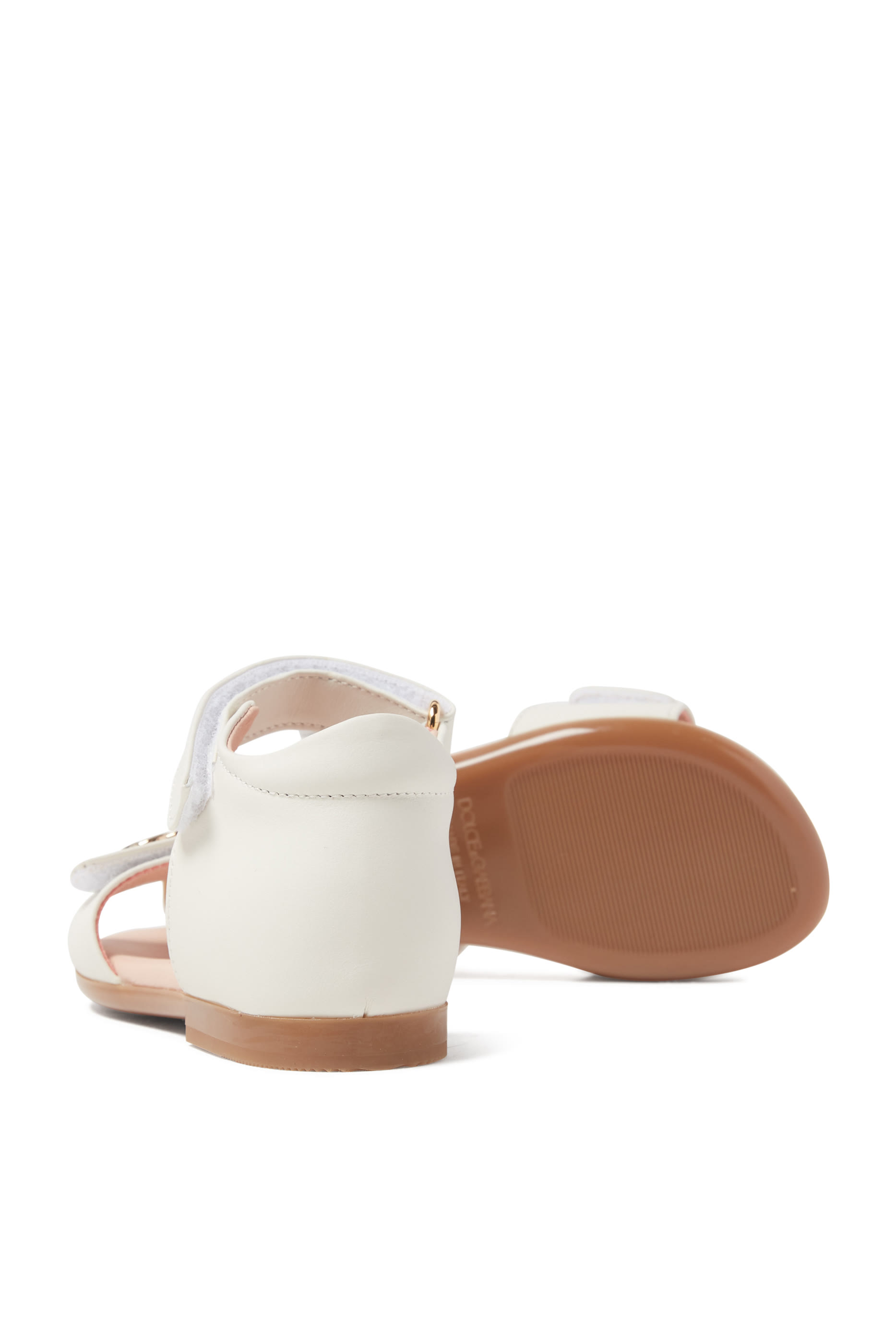 Kids Logo Leather Sandals