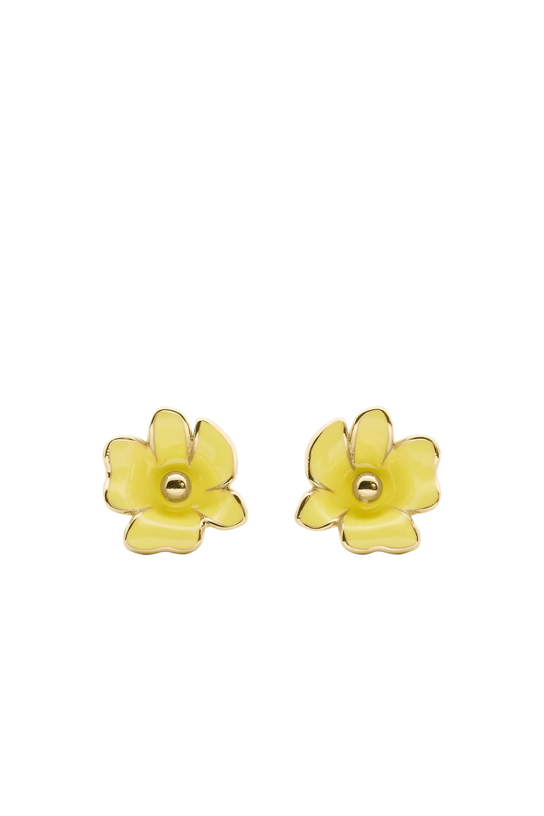 Bloom Flower Studs, Enamel & Titanium Posts