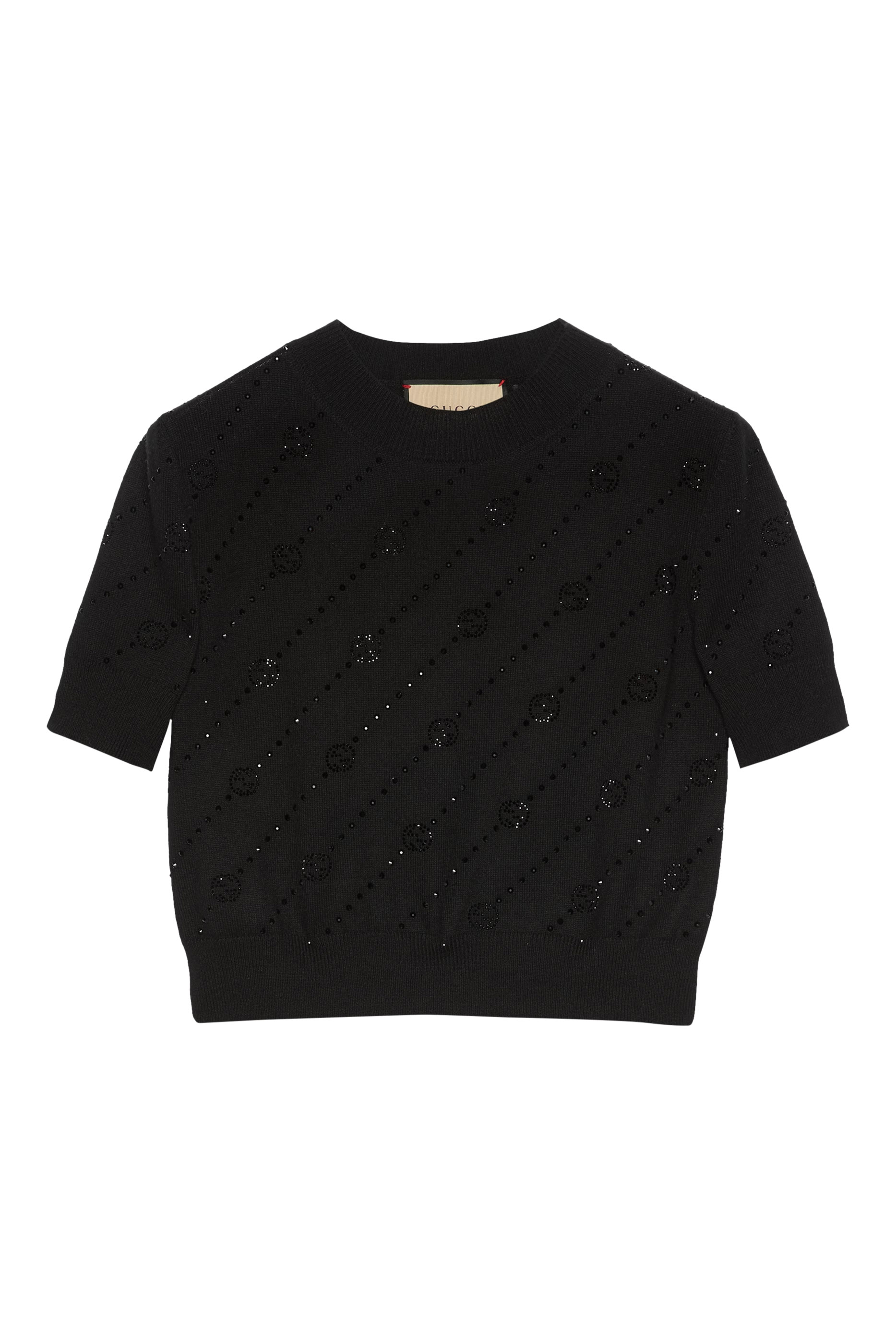 Cashmere Crystal Interlocking G Top