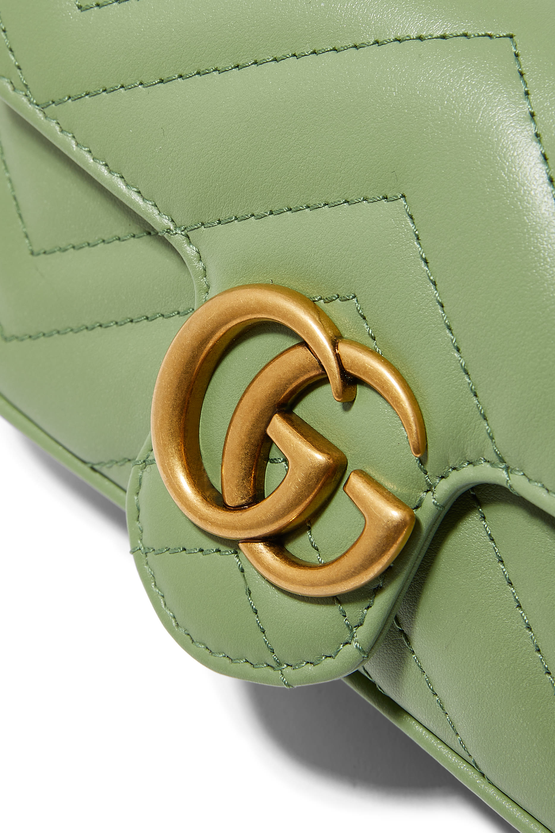 GG Marmont Matelass&eacute; Leather Super Mini Bag