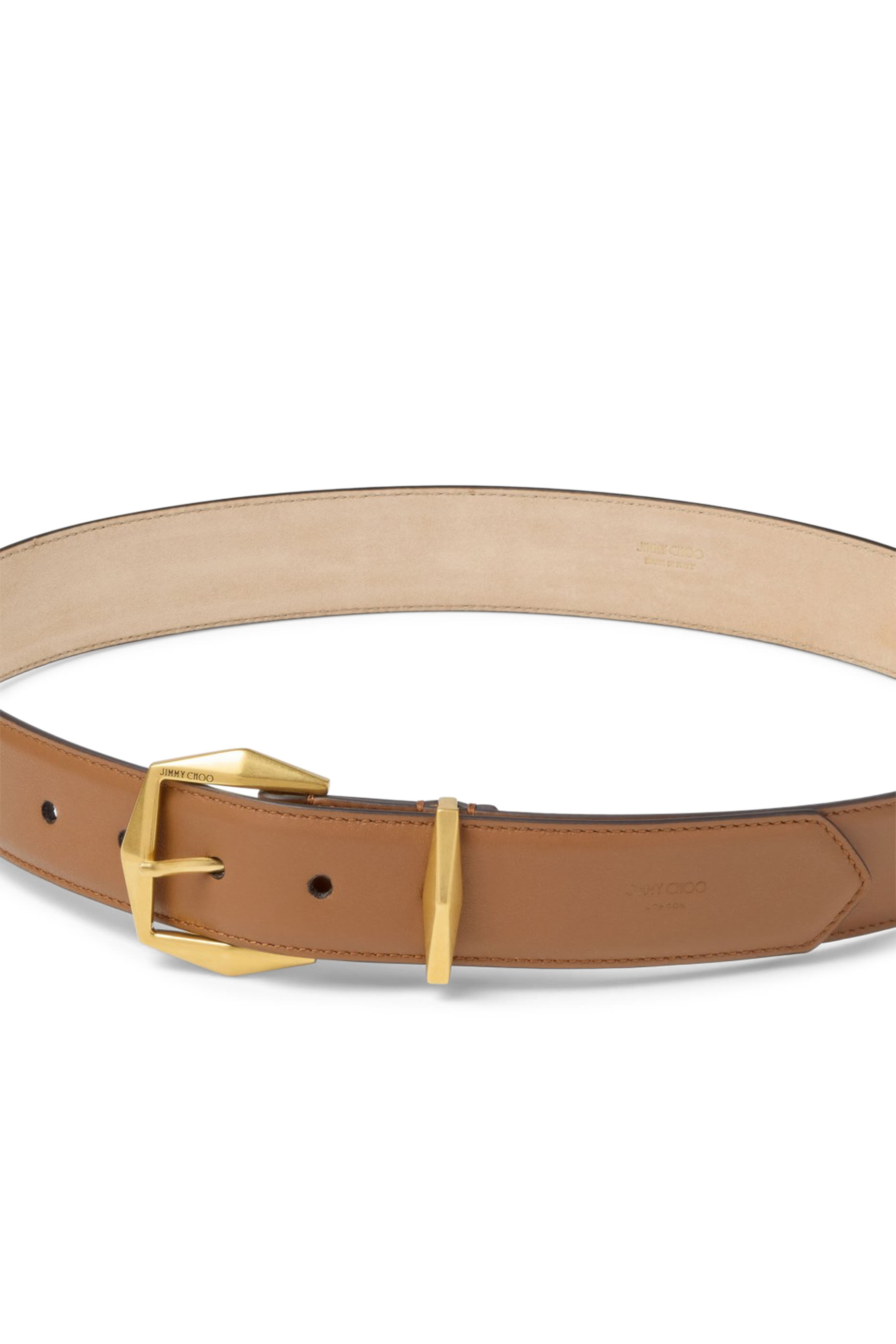 Diamond Clasp Leather Belt