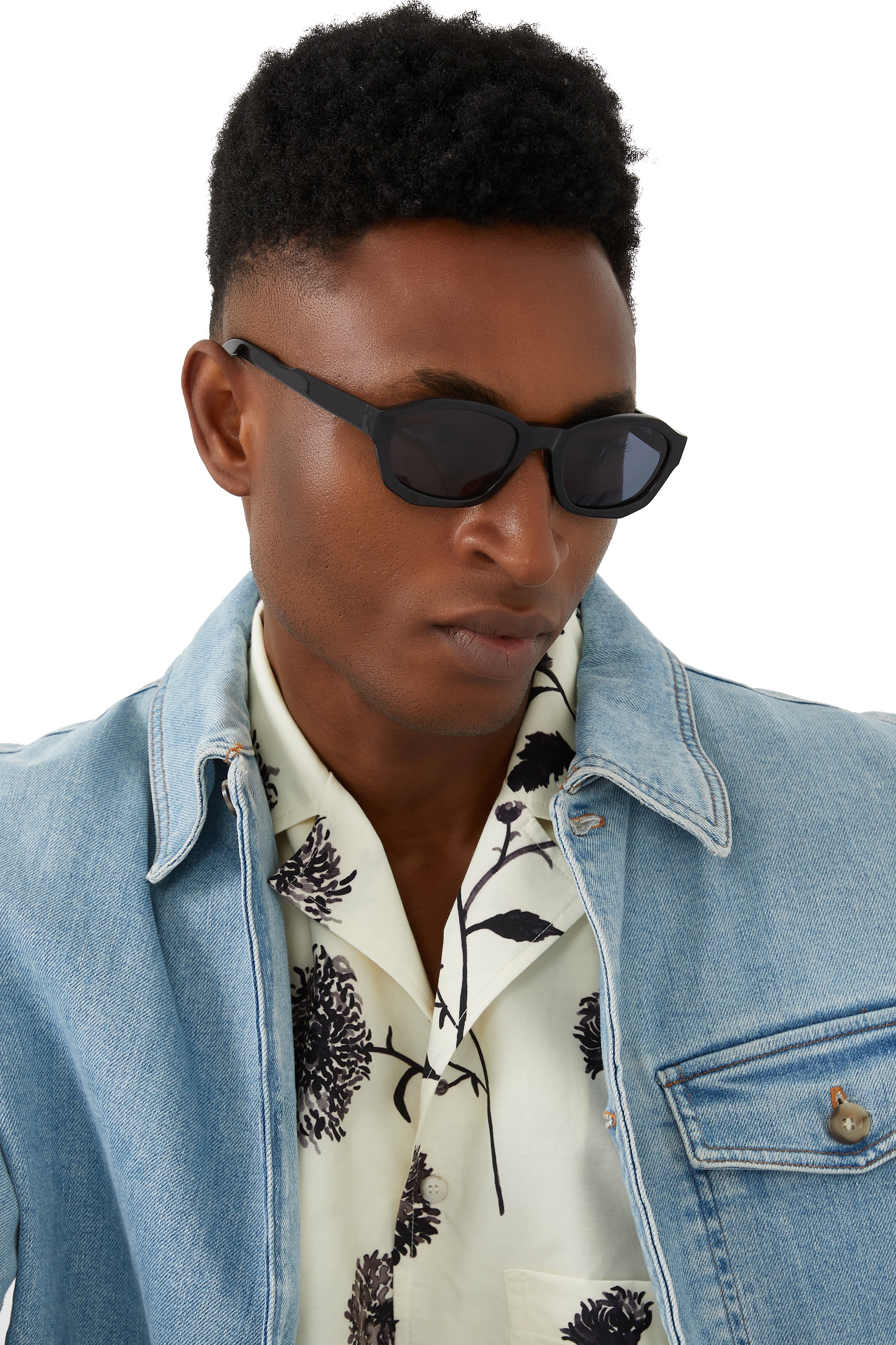 SUB004 Transparent Blue Lens Sunglasses