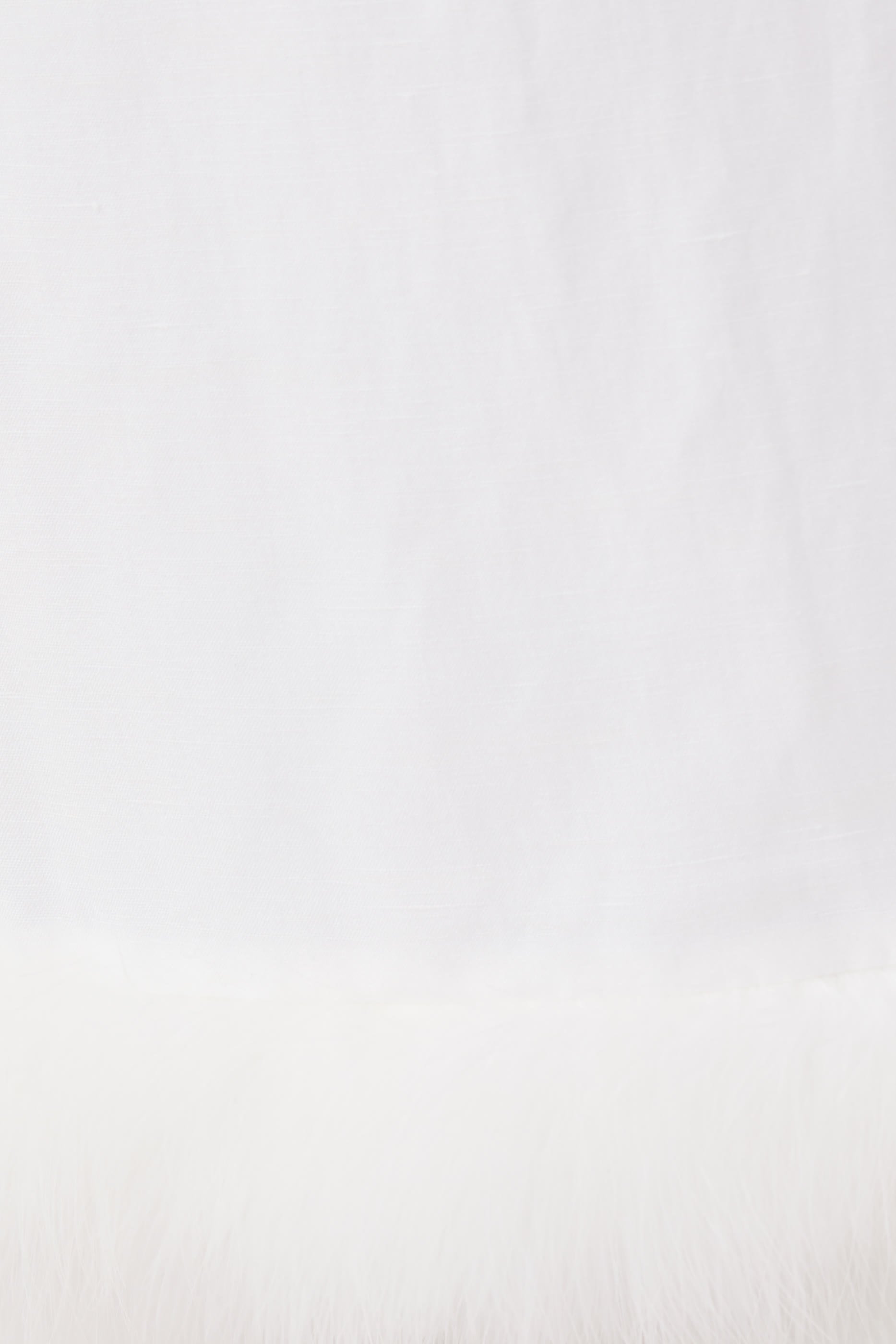 Linen-Blend Yarn-Dyed Skirt