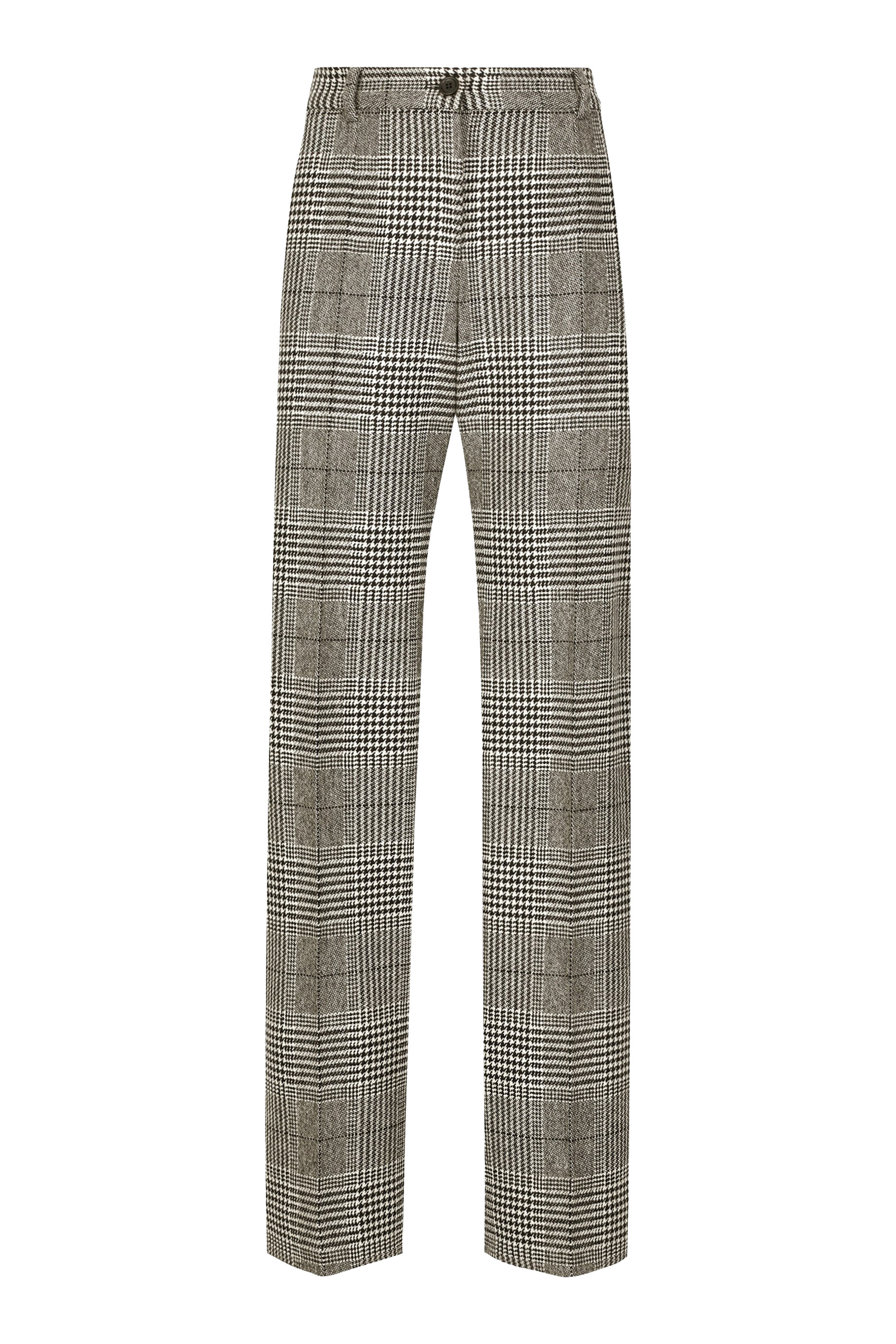 Flared Glen Plaid Pants