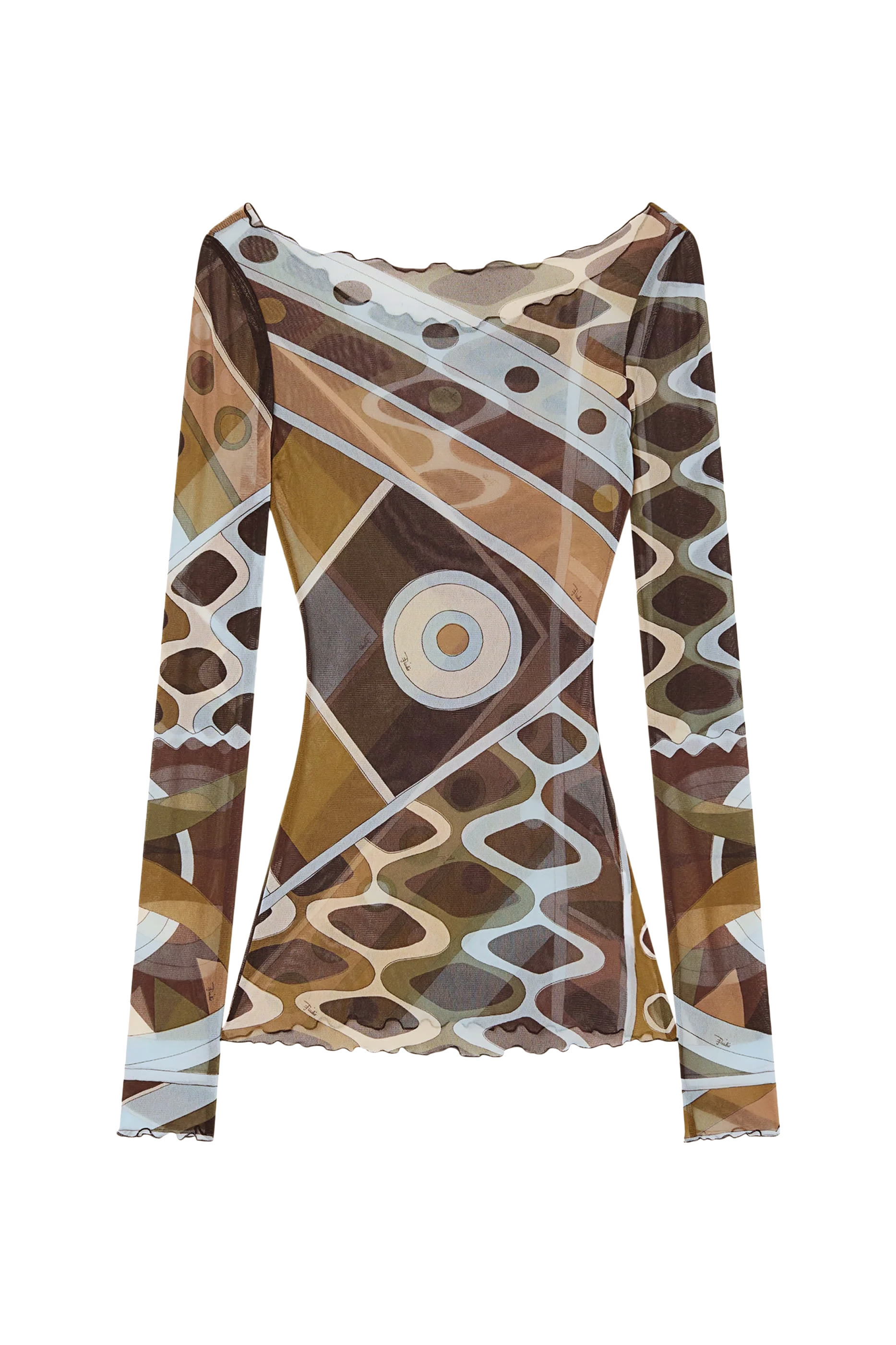 Vivara Print Tulle Top 