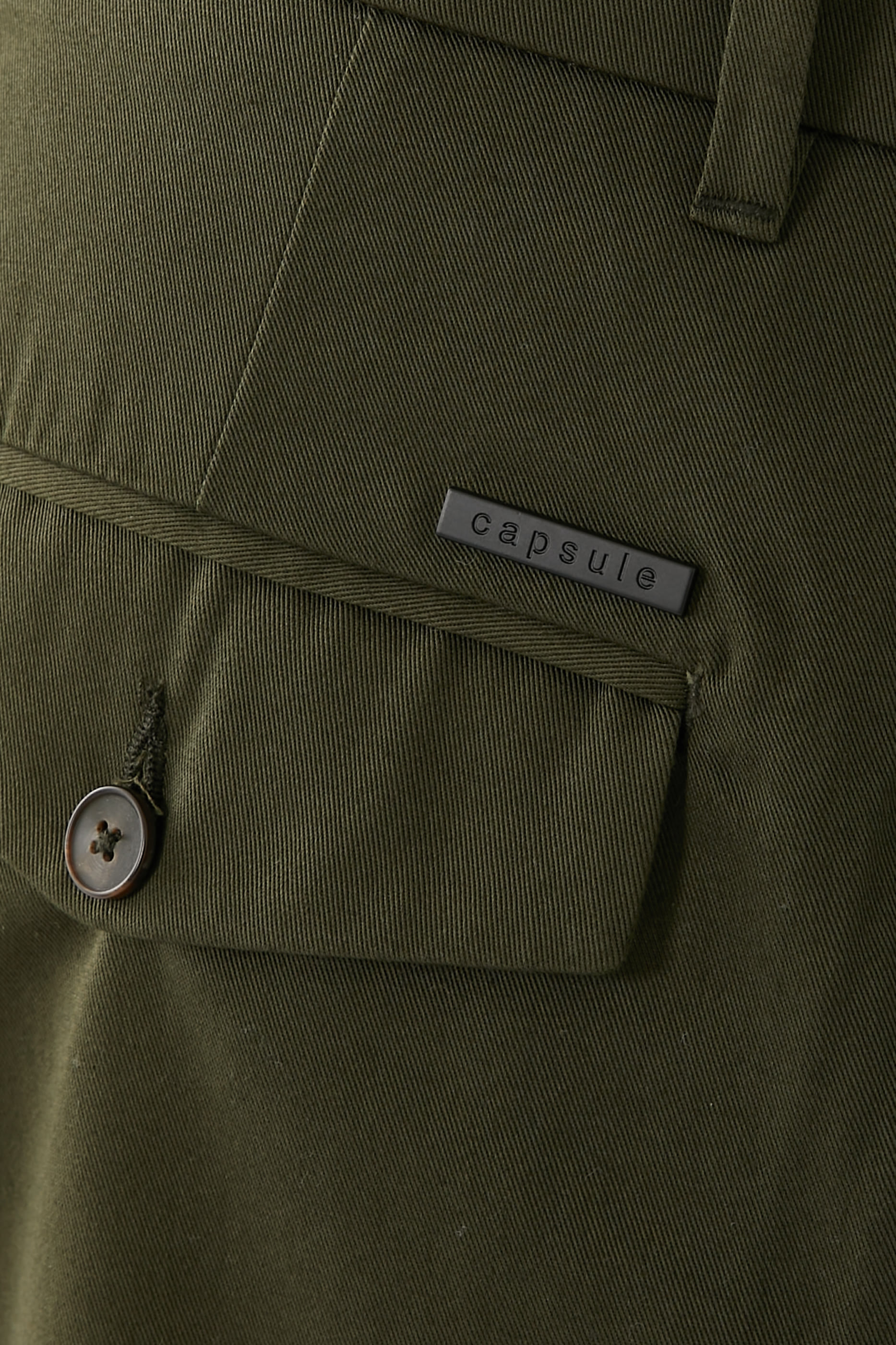 Twill Straight Fit Trousers