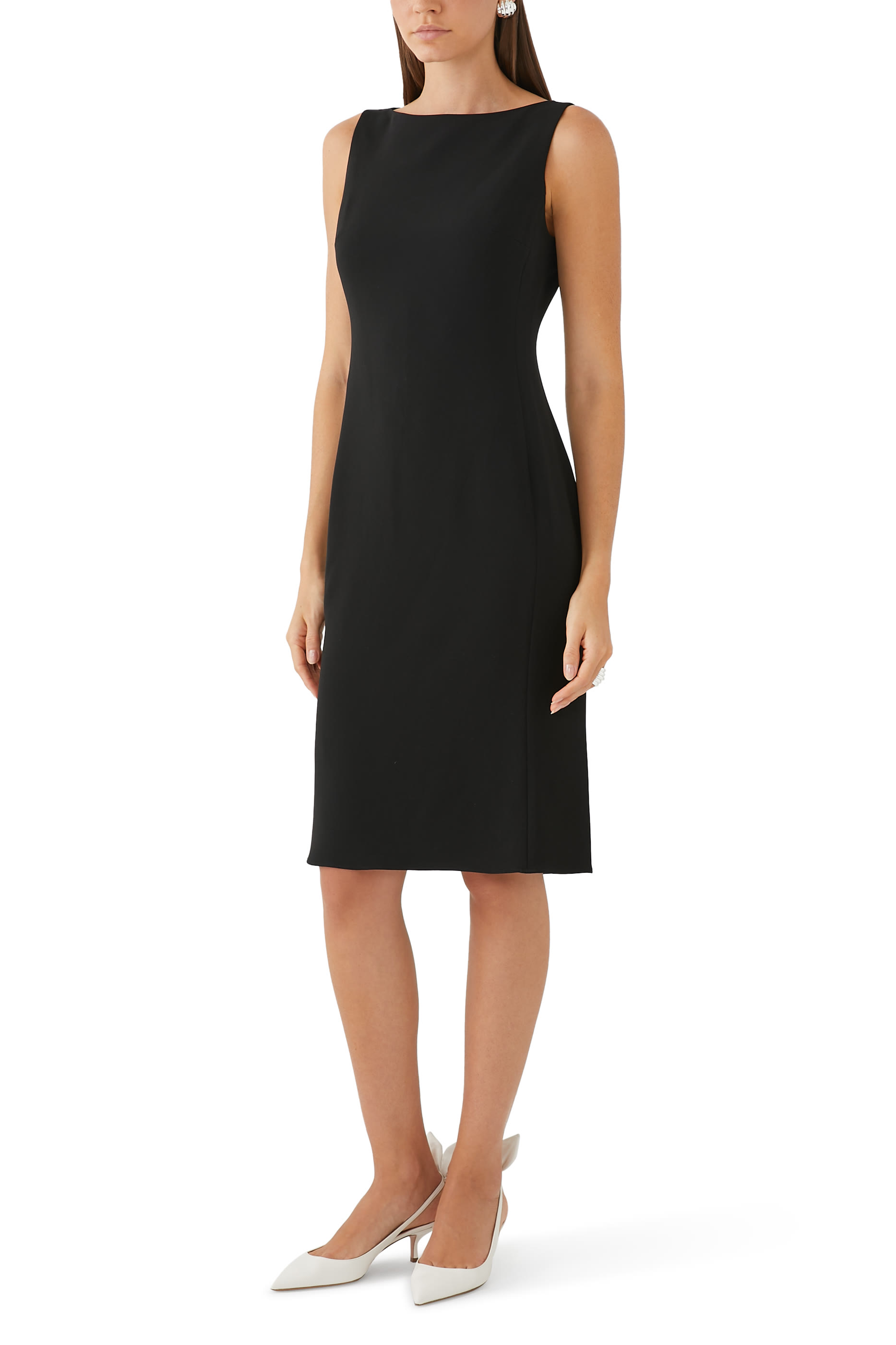 Flared Dress in Admiral Crepe