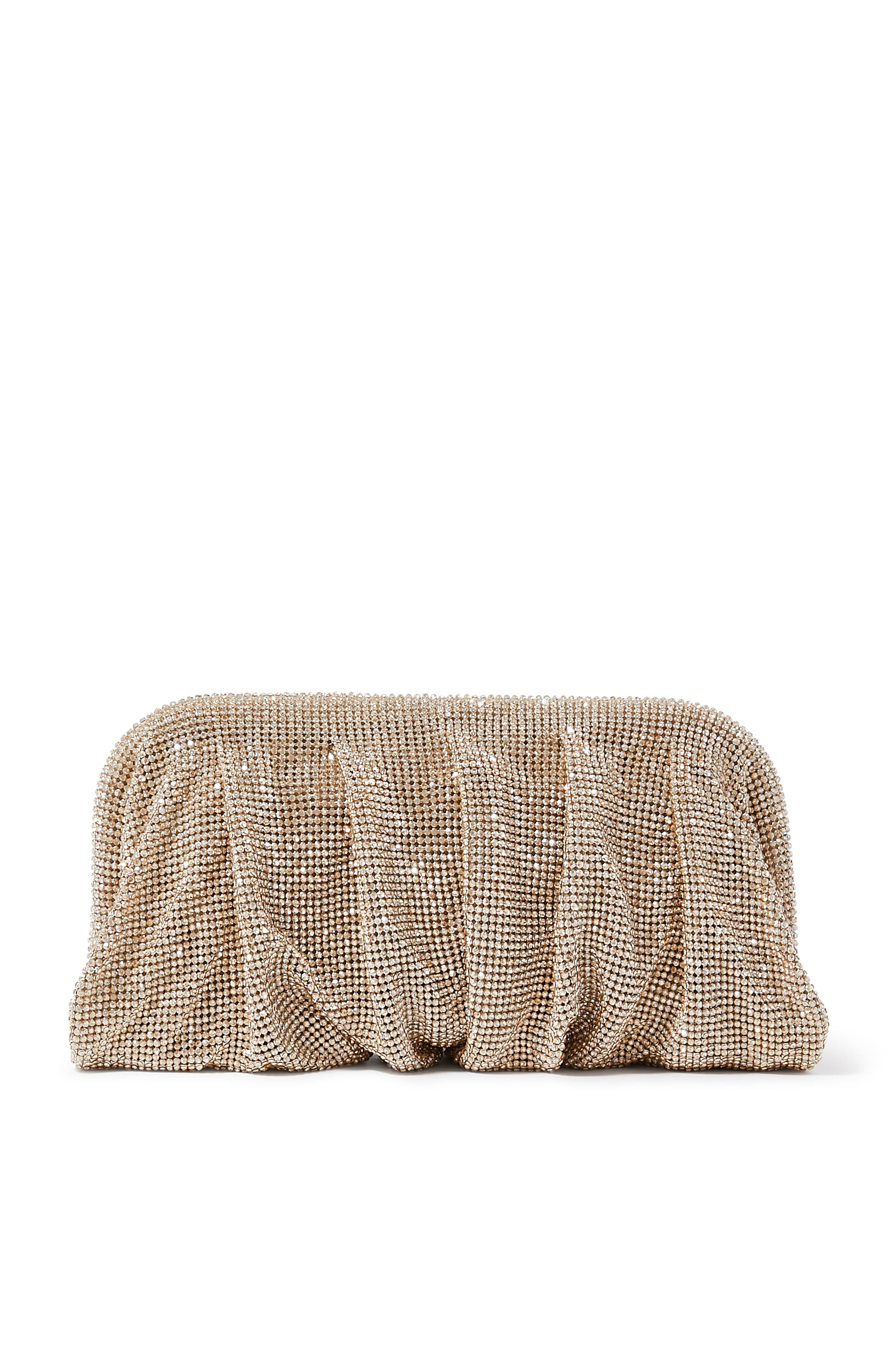 Venus La Grande Rhinestone Crystal Mesh Clutch Bag