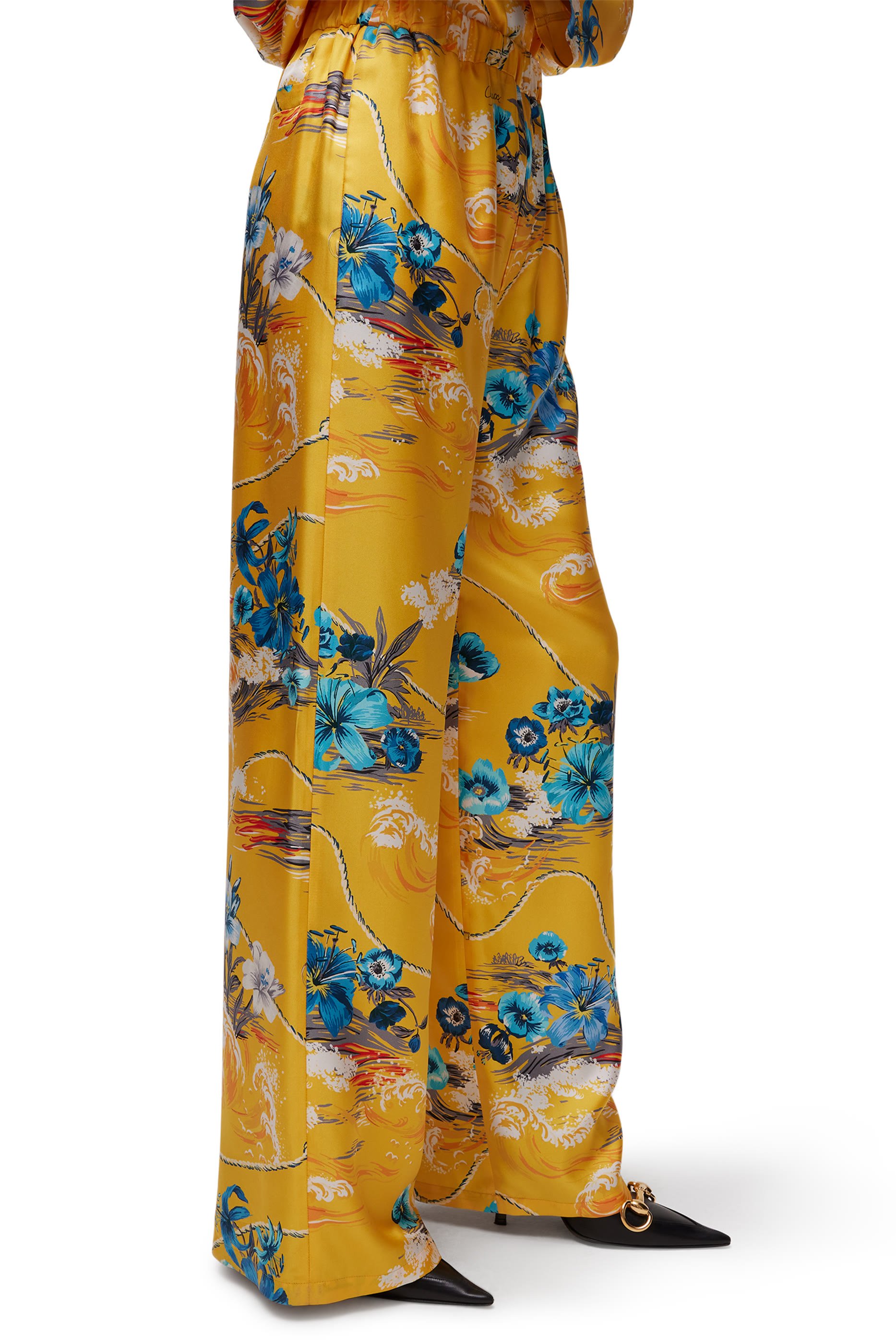 All-Over Floral Print Leisure Pants