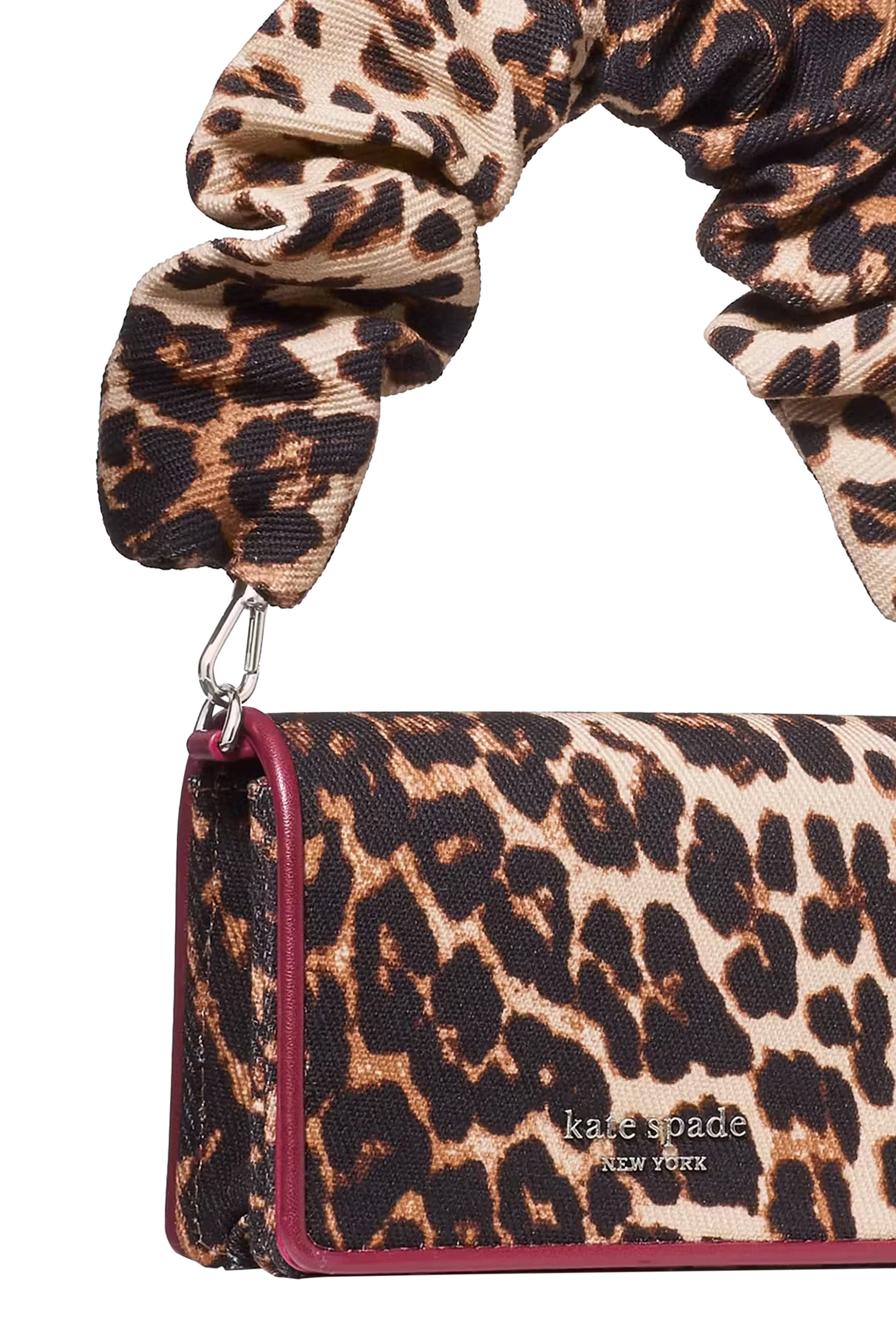 Natasha Leopard Scrunch Strap Mini Bag