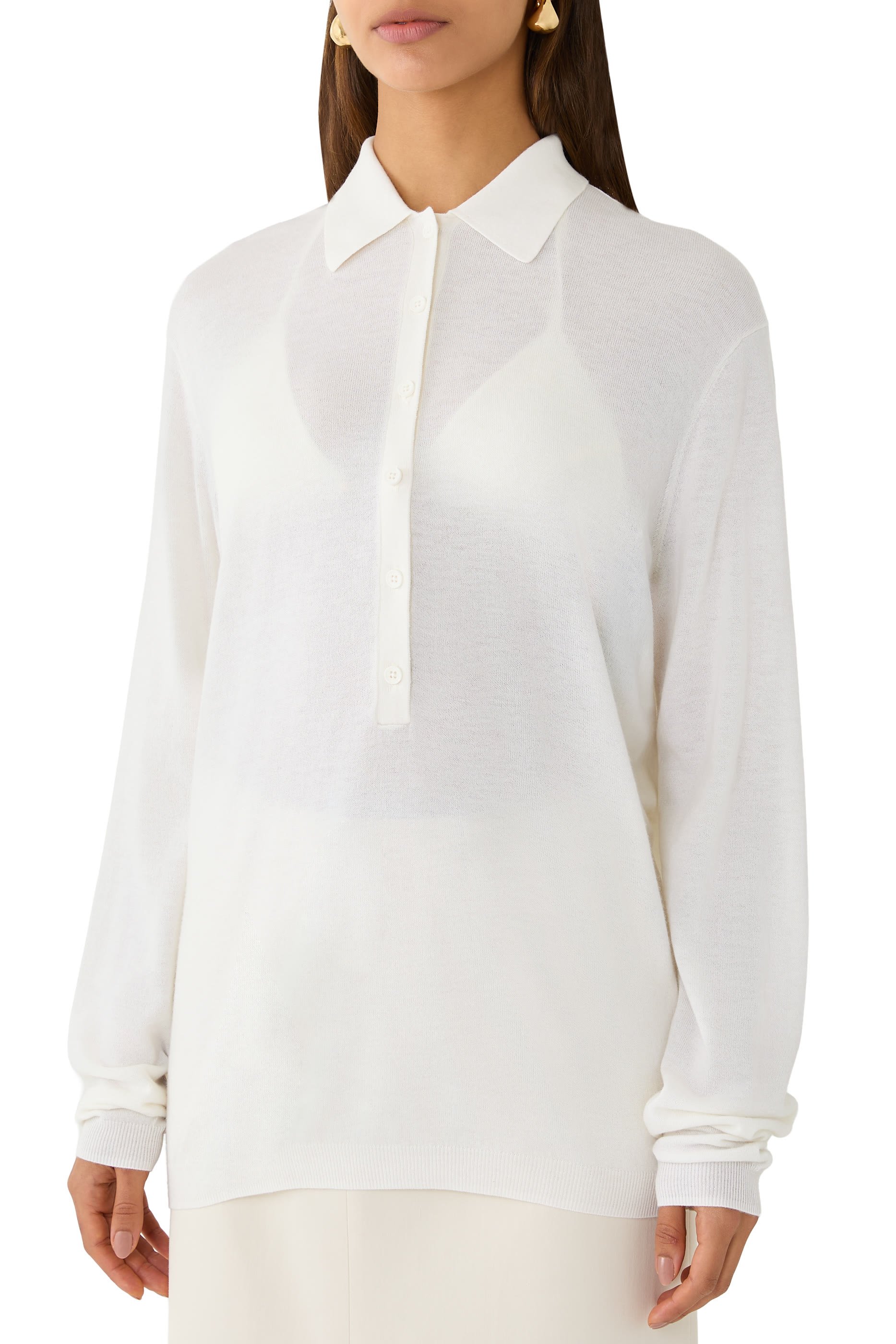 Tala Knit V-Neck Polo