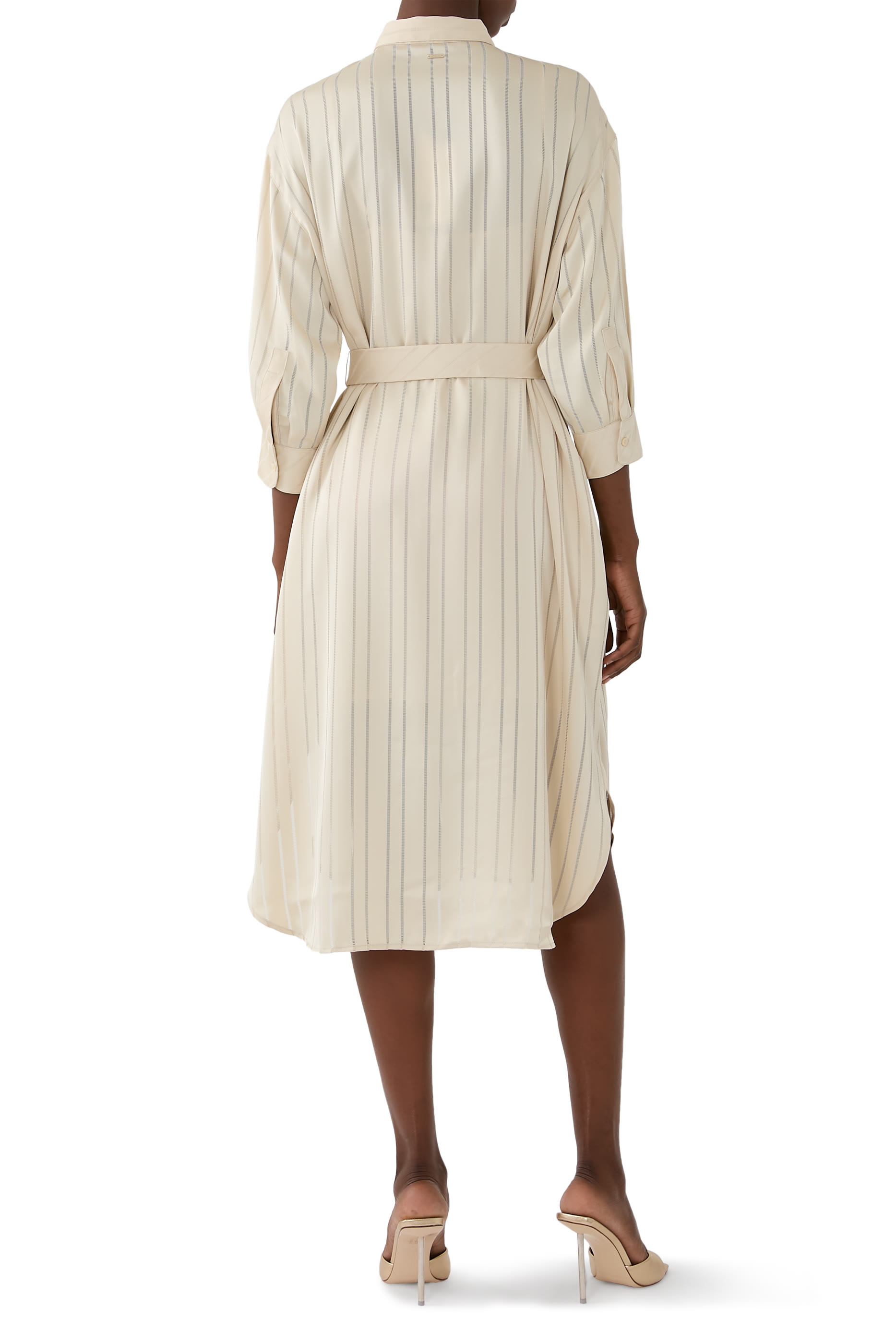 The Grid Line Doup Stripe Dress