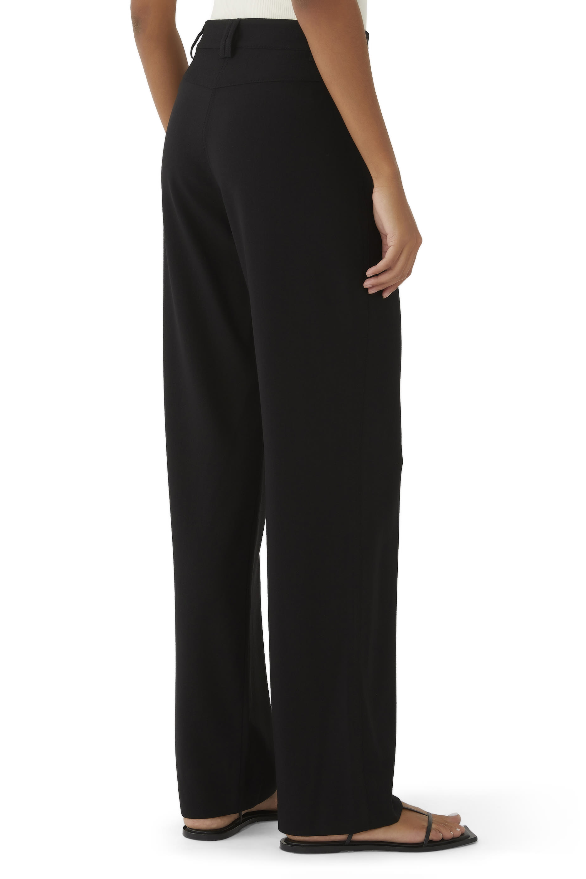 Relaxed Crepe Pants