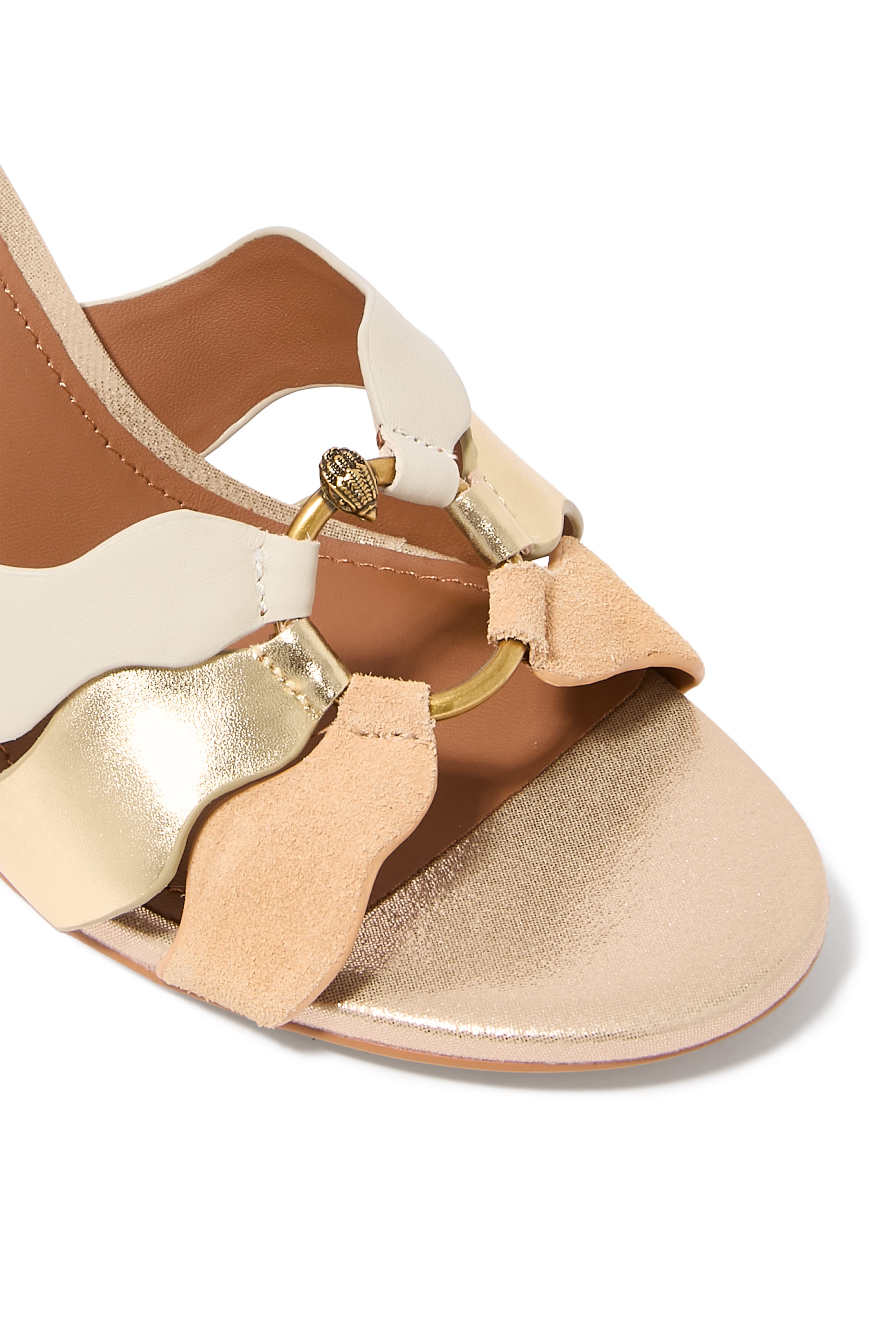 Sun Wave Leather Sandals