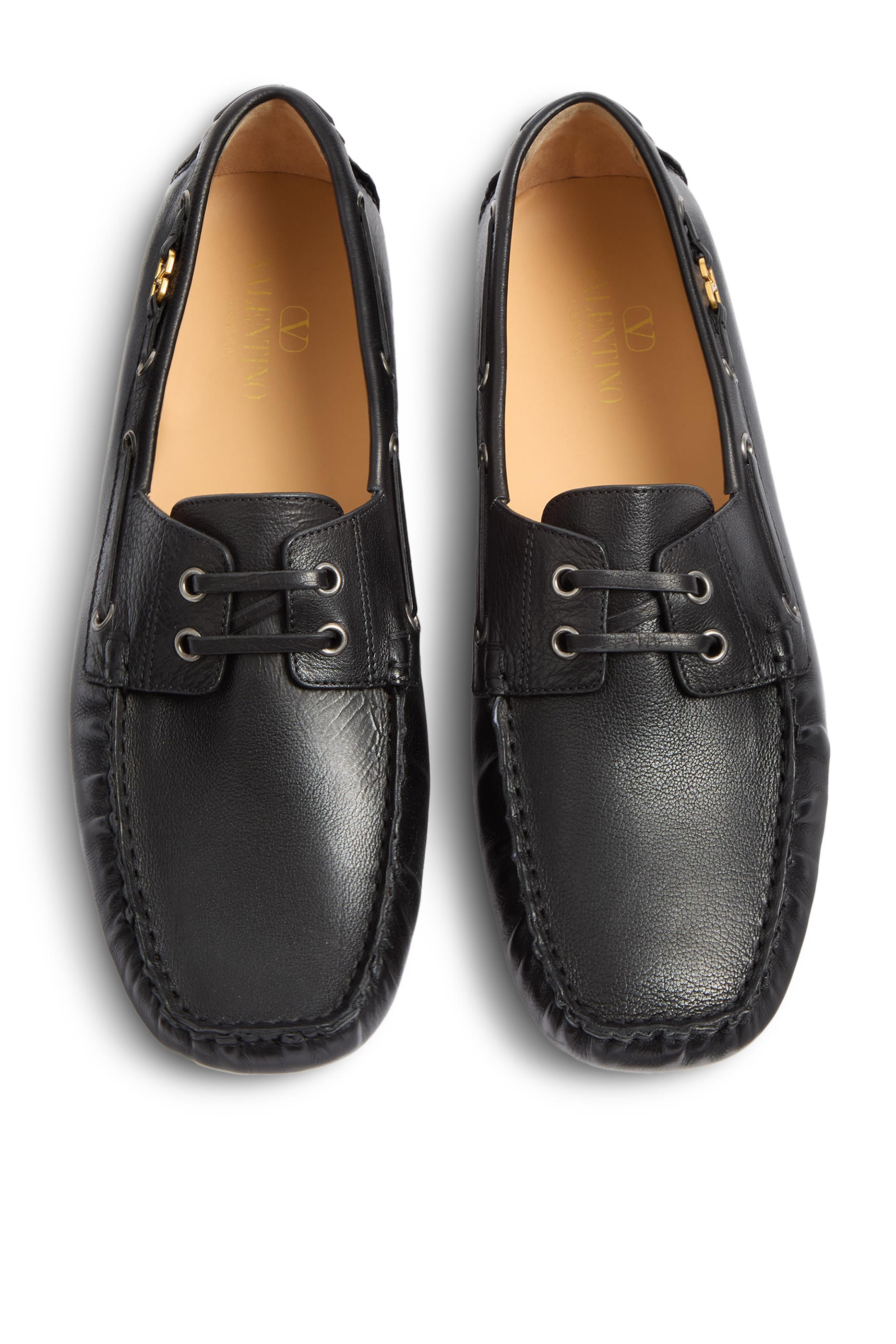 VLogo Signature Calfskin Driving Shoes