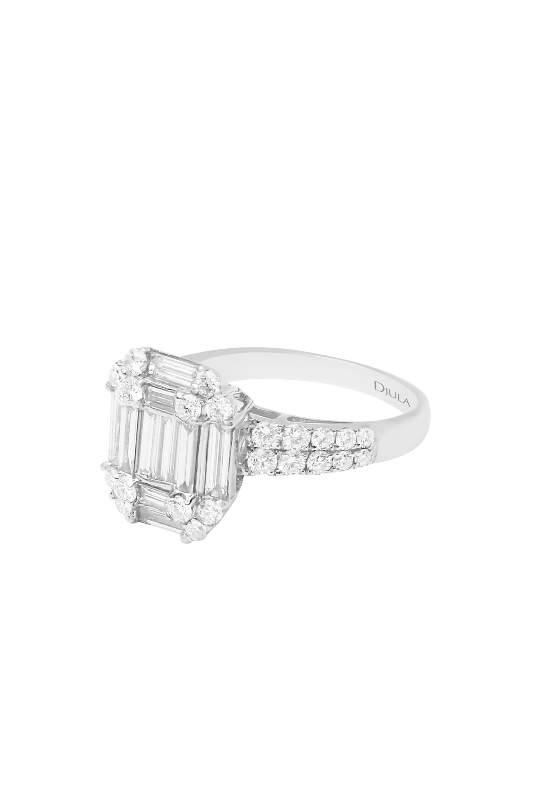 Beverly Hills Iz&eacute;e Ring, 18K White Gold & Diamonds