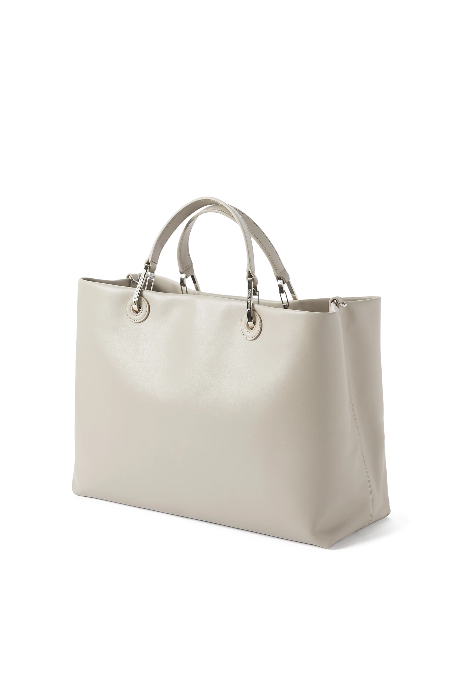 Logo Leather Tote Bag