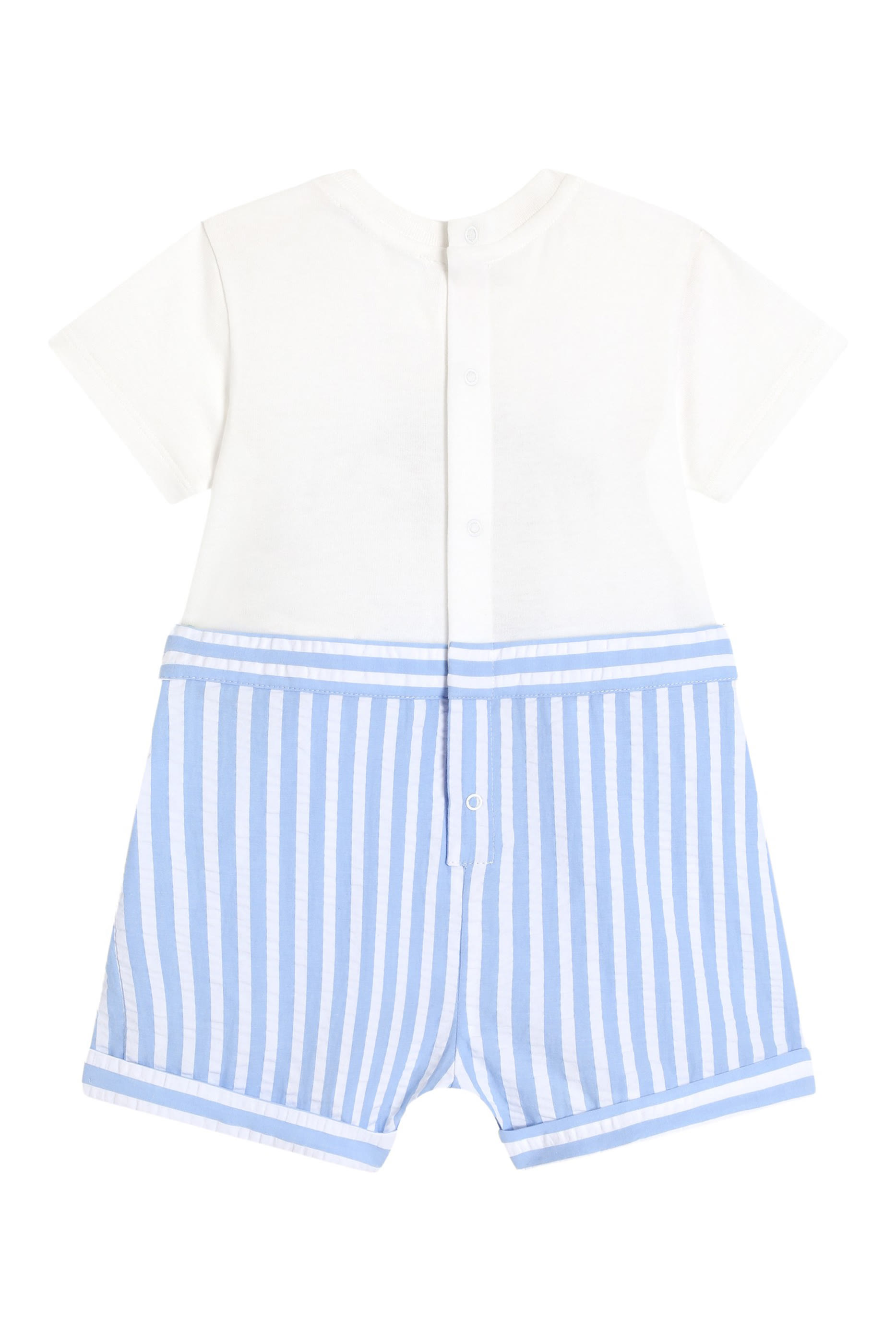 Kids Logo Graphic Romper and Beanie Gift Set