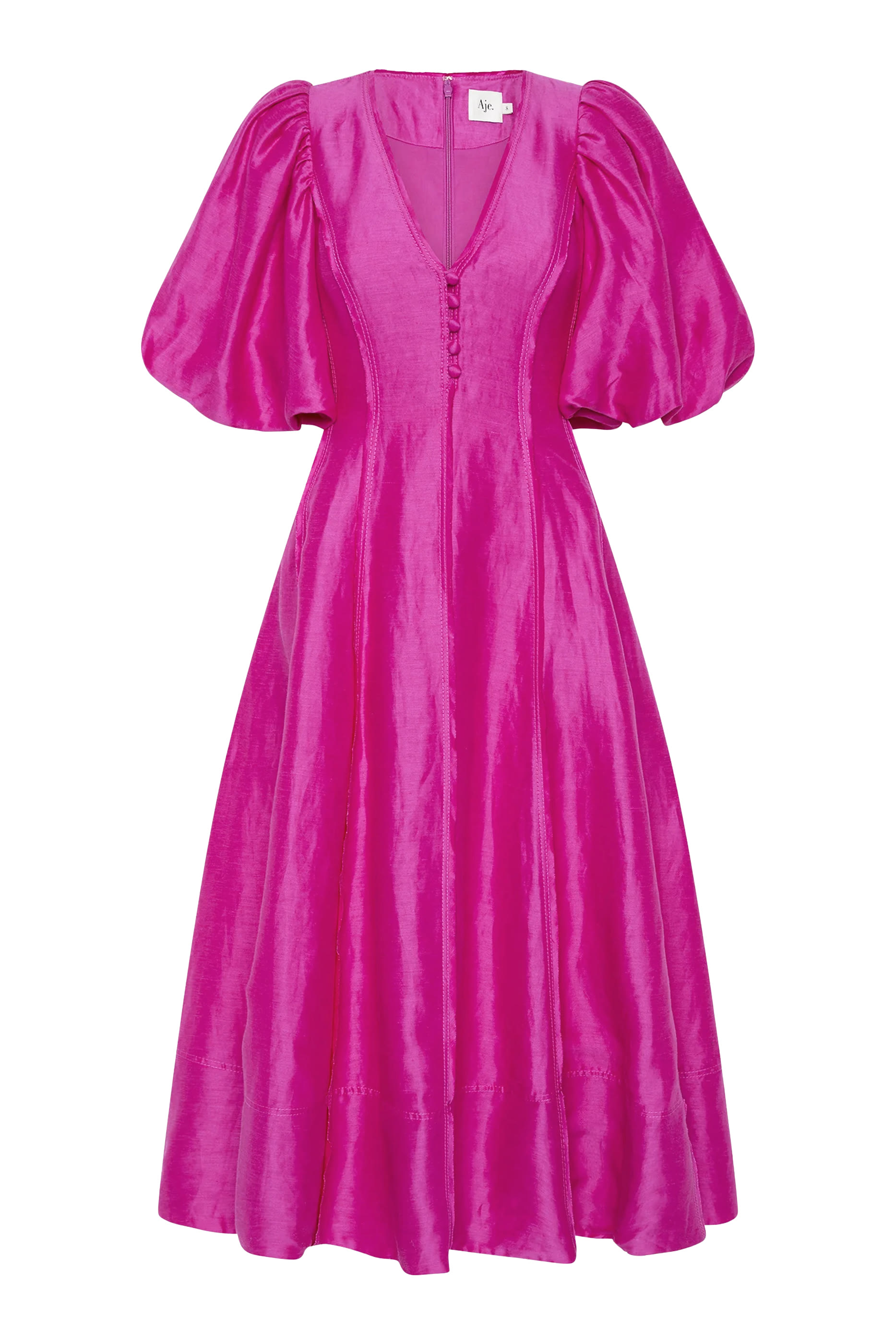 Dusk Puff Sleeve Midi Dress