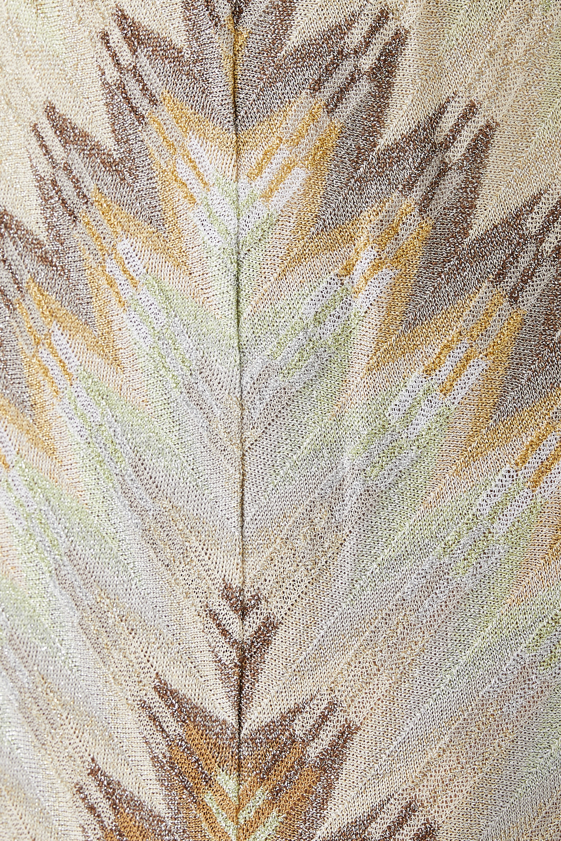 Chevron Lame' Raschel Maxi Skirt 