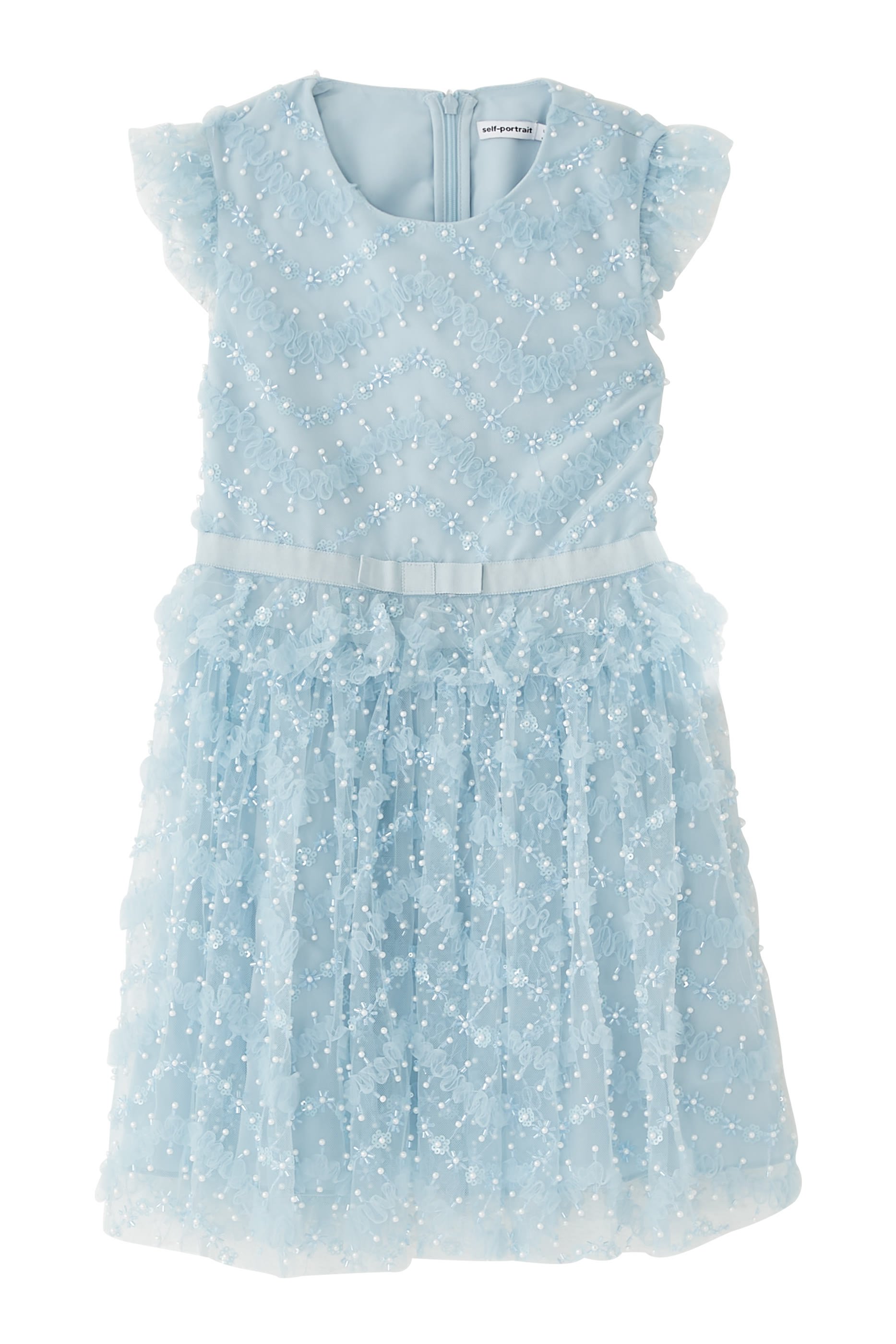 Kids Ruffle Sequin Dress