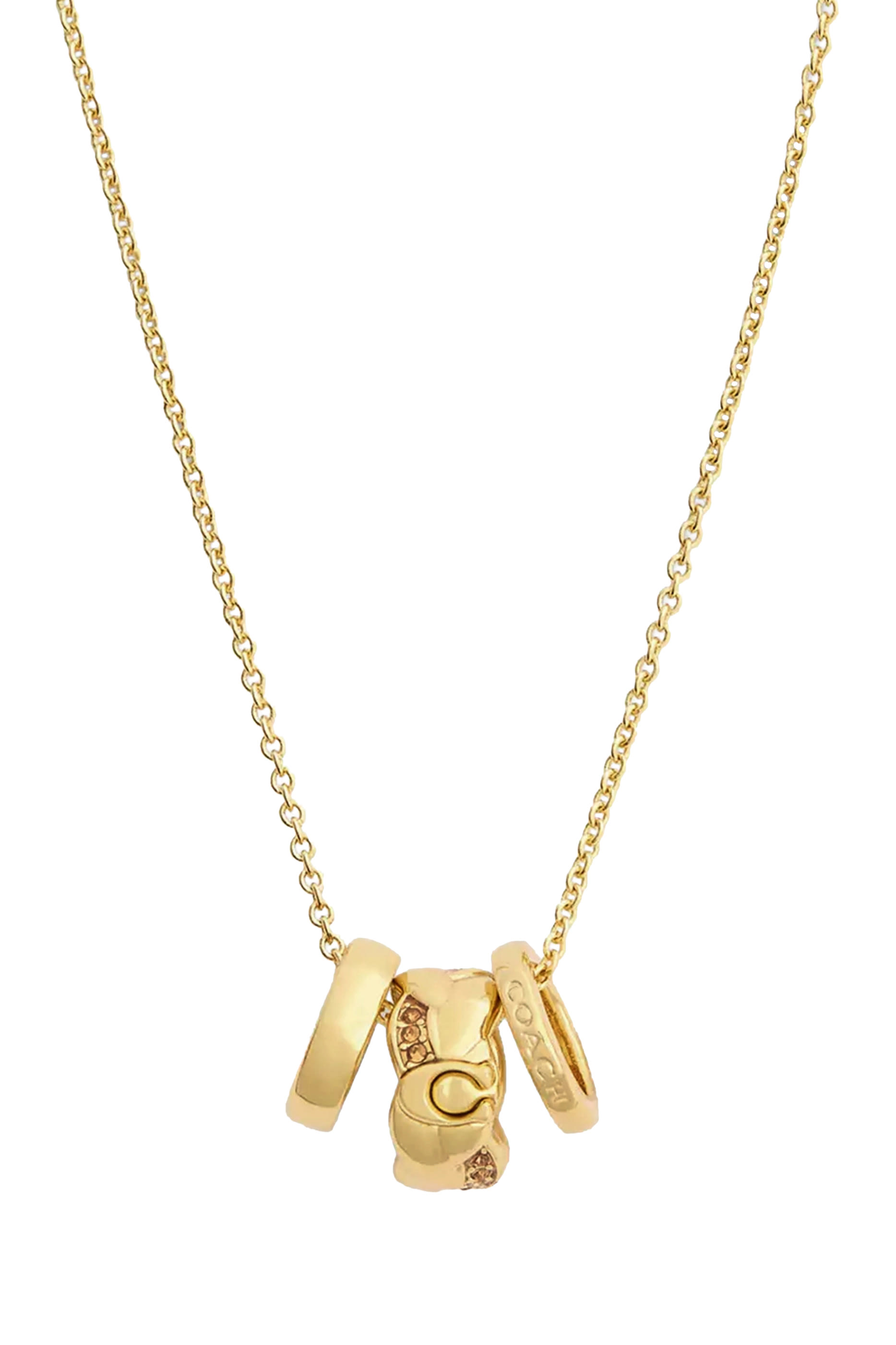 Braided Rondelle Short Pendant Necklace