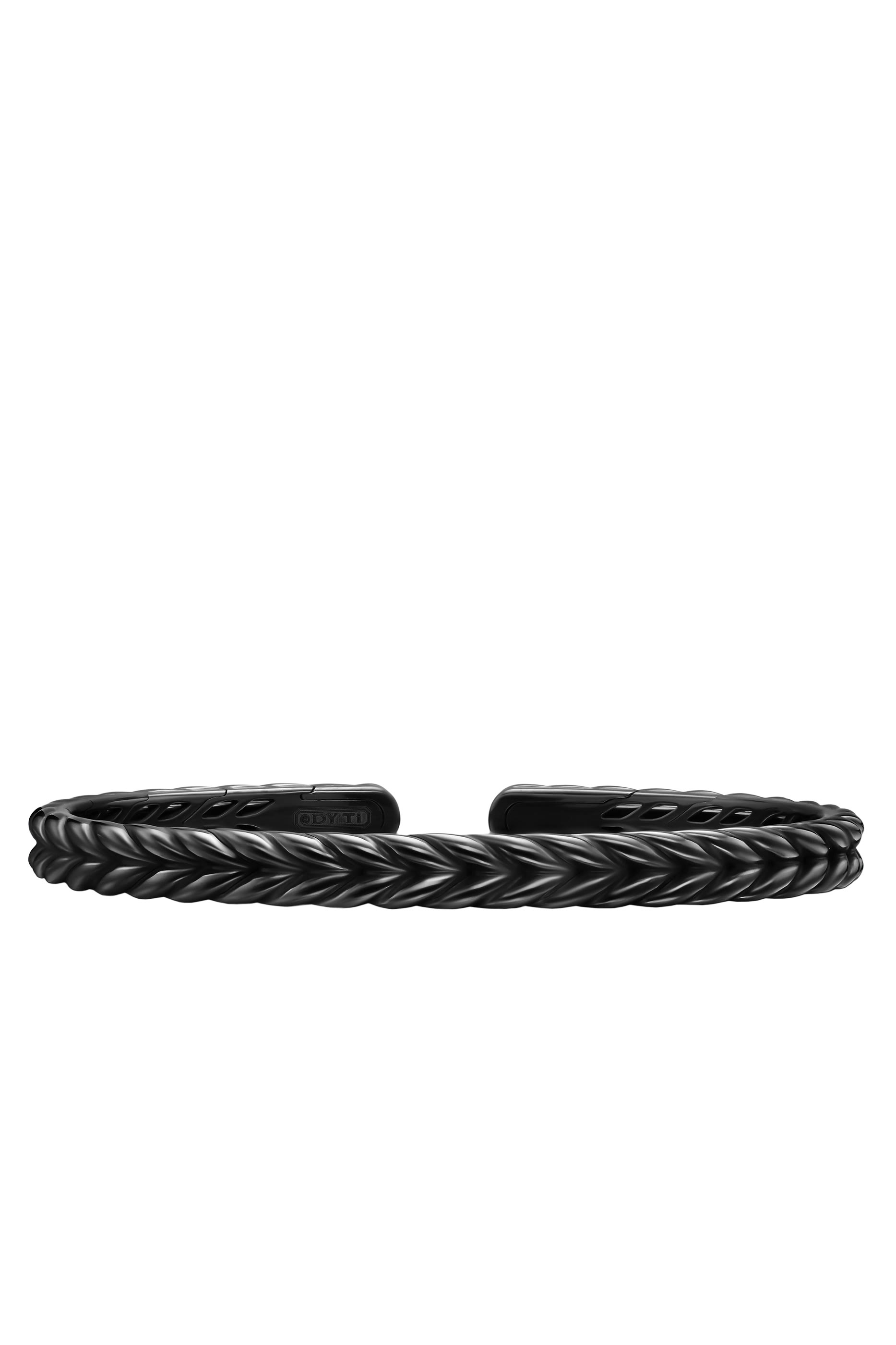 Chevron Flex Bracelet, Black Titanium