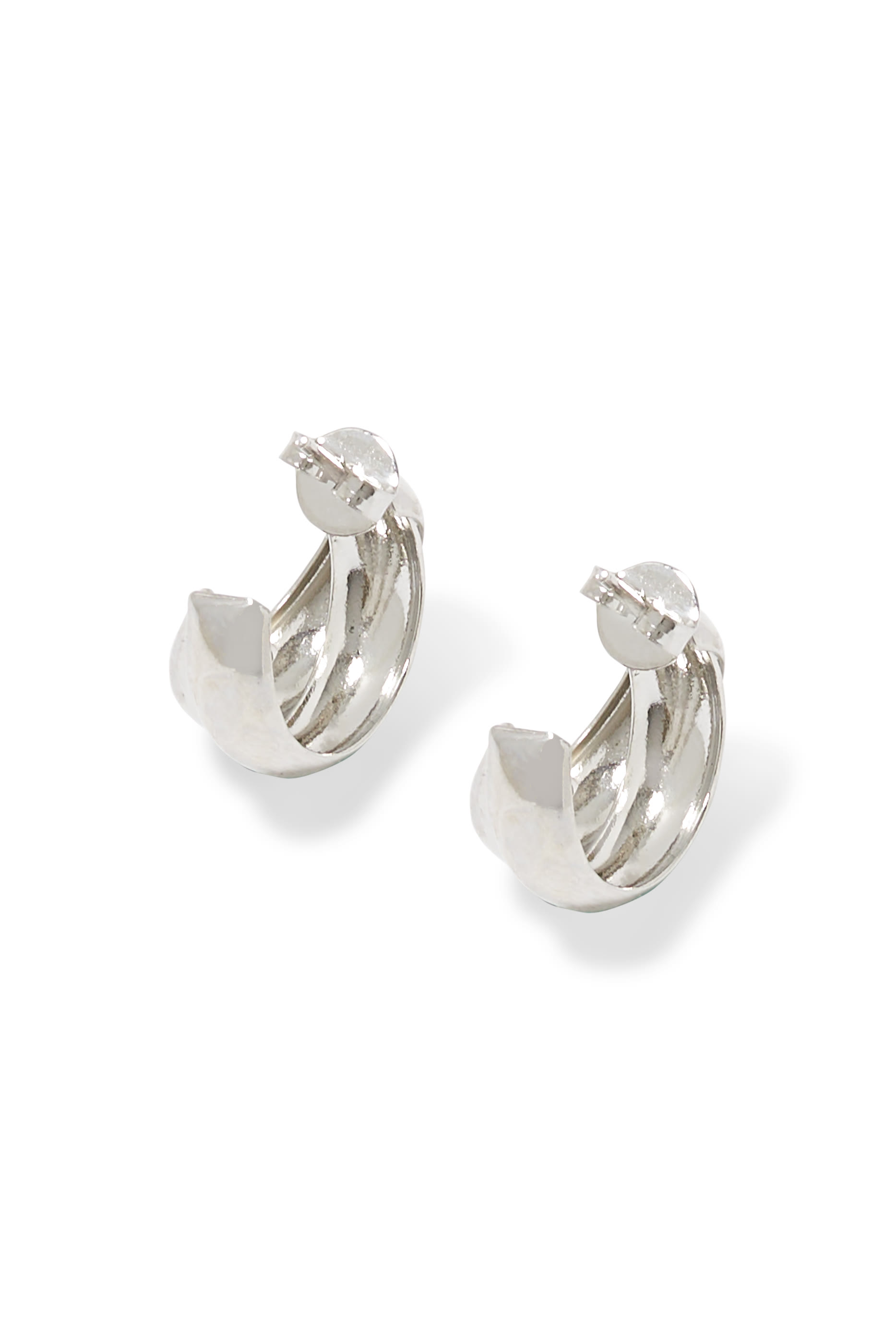Gina Double Hoop Earrings, Sterling Silver