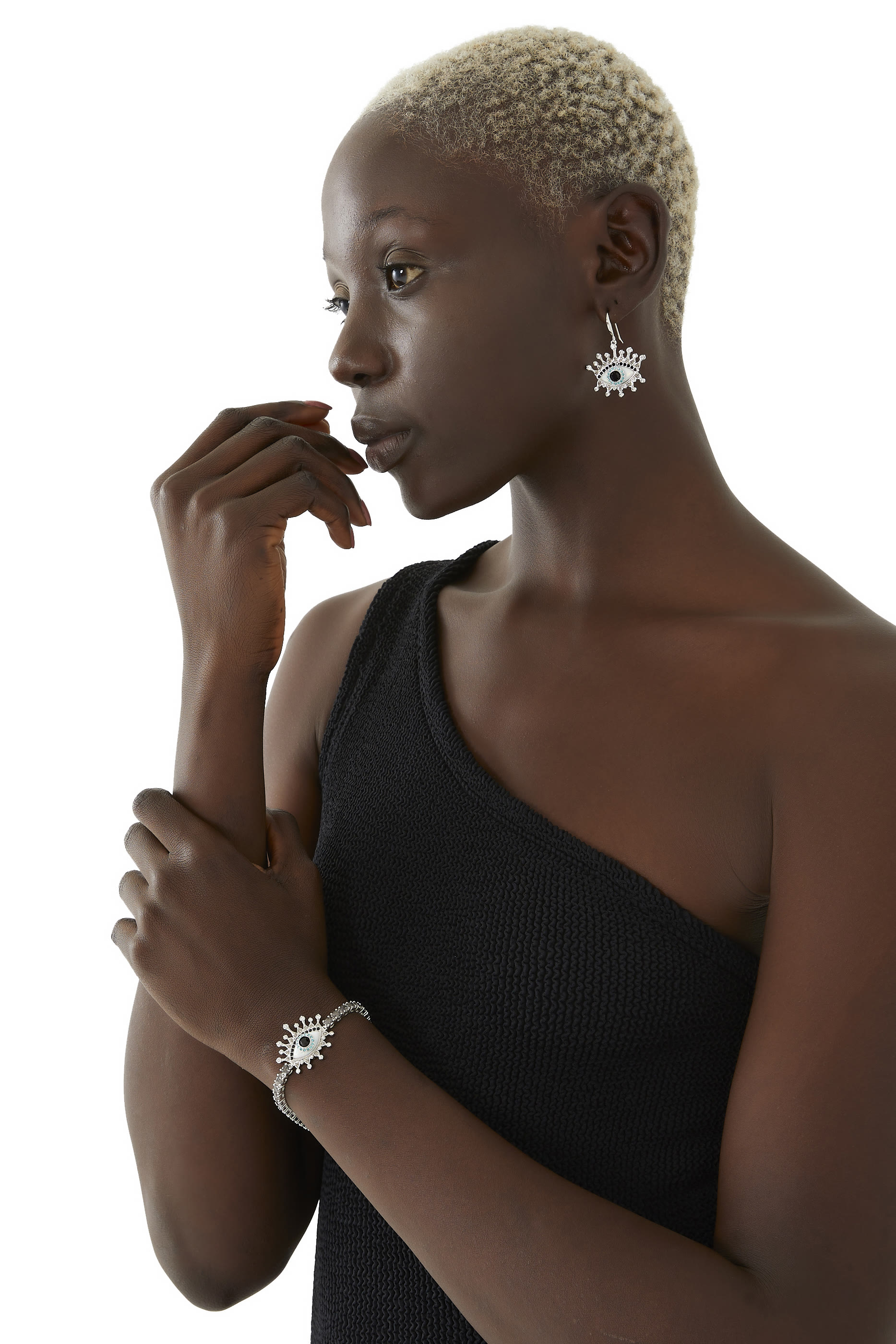 Evil Eye Drop Earrings