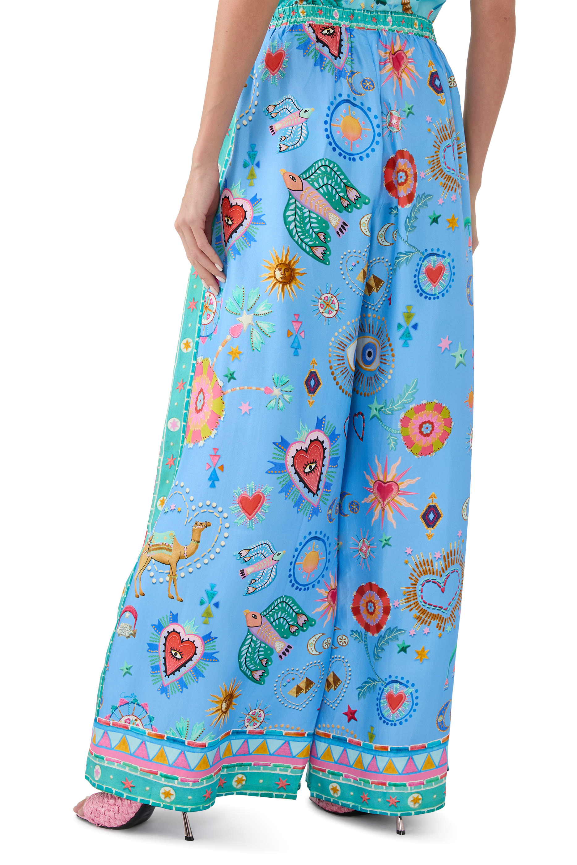 A Painted Village Tuck Front Pants