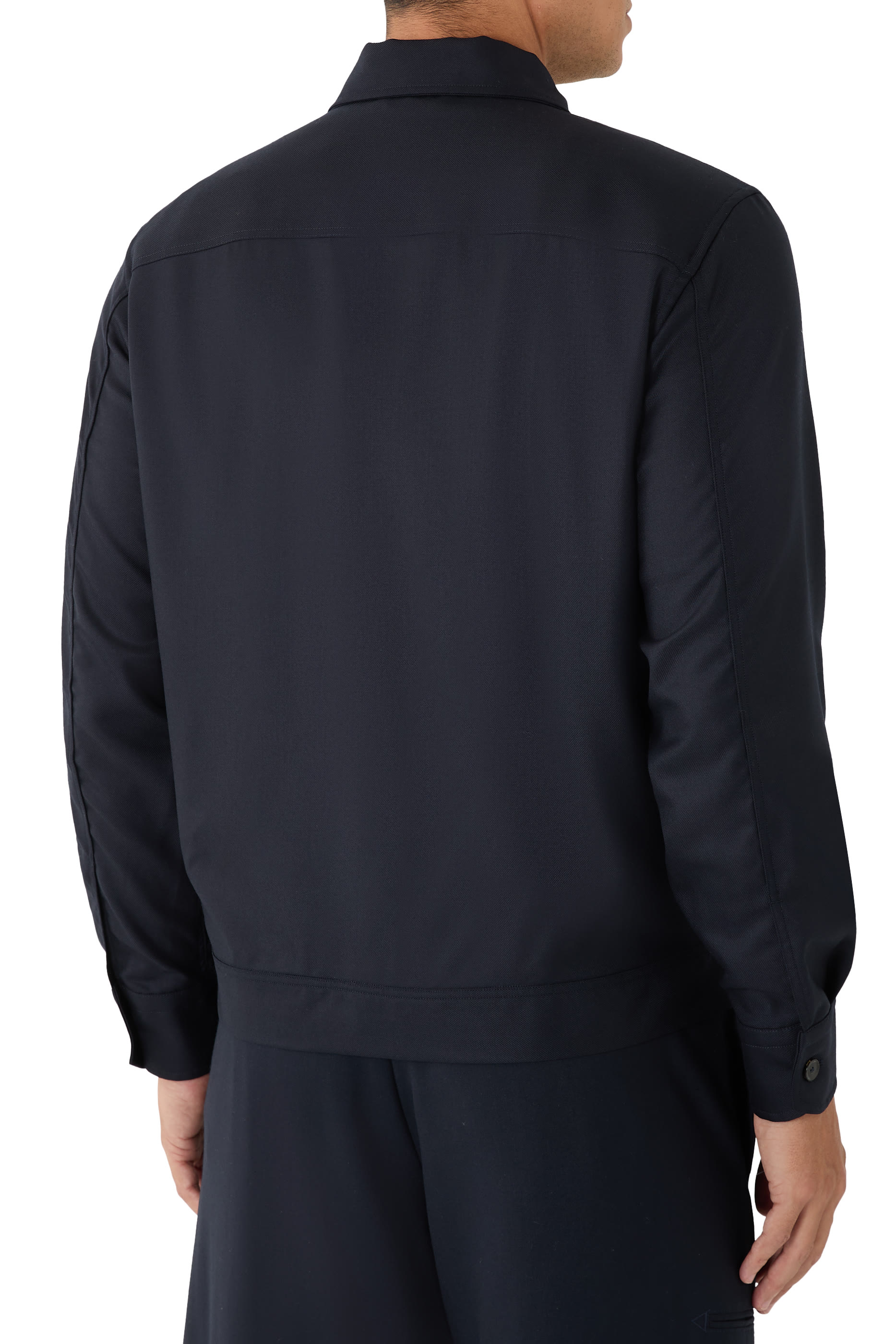 Collared Long Sleeve Blouson