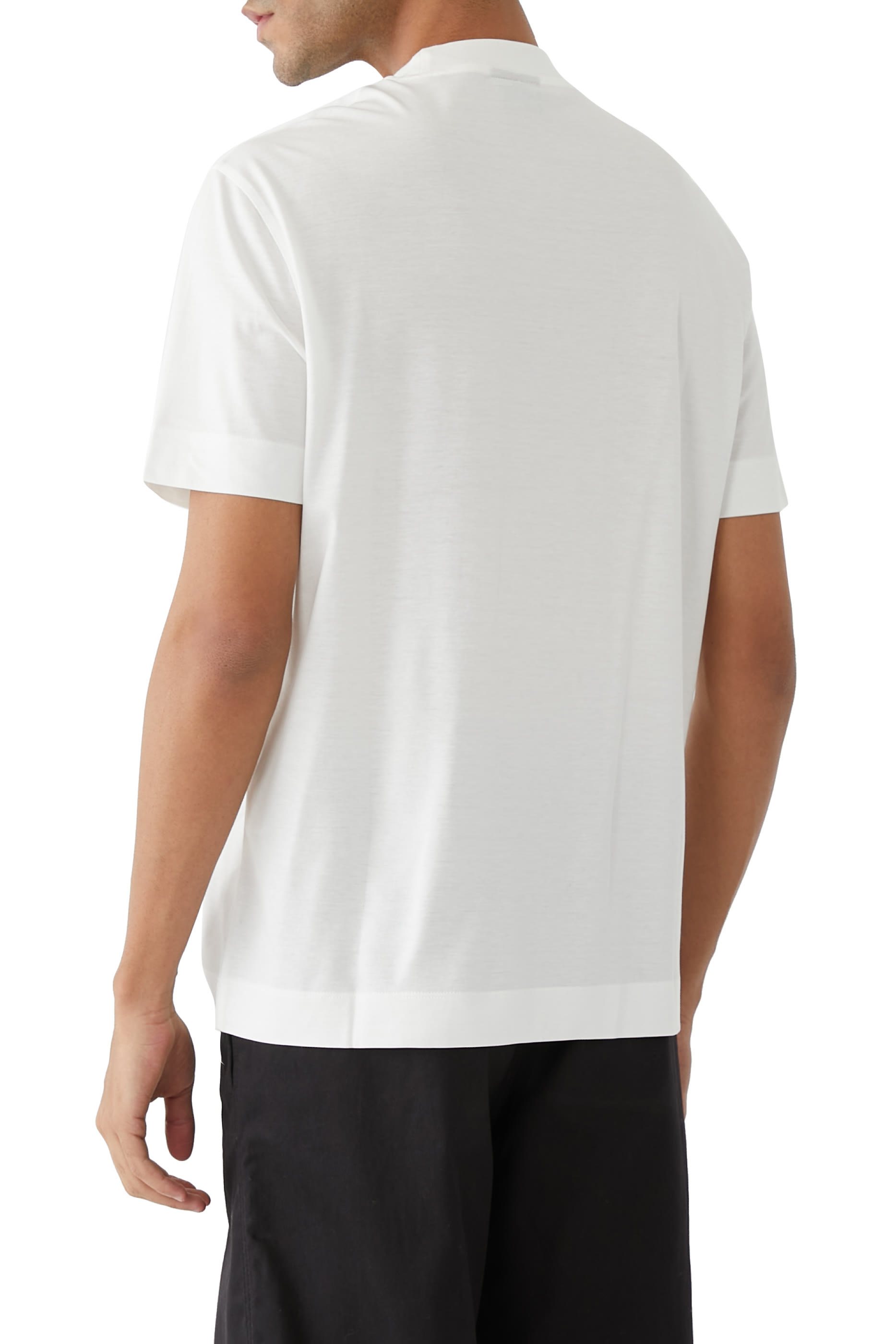 Jersey T-shirt with Flocked Logo