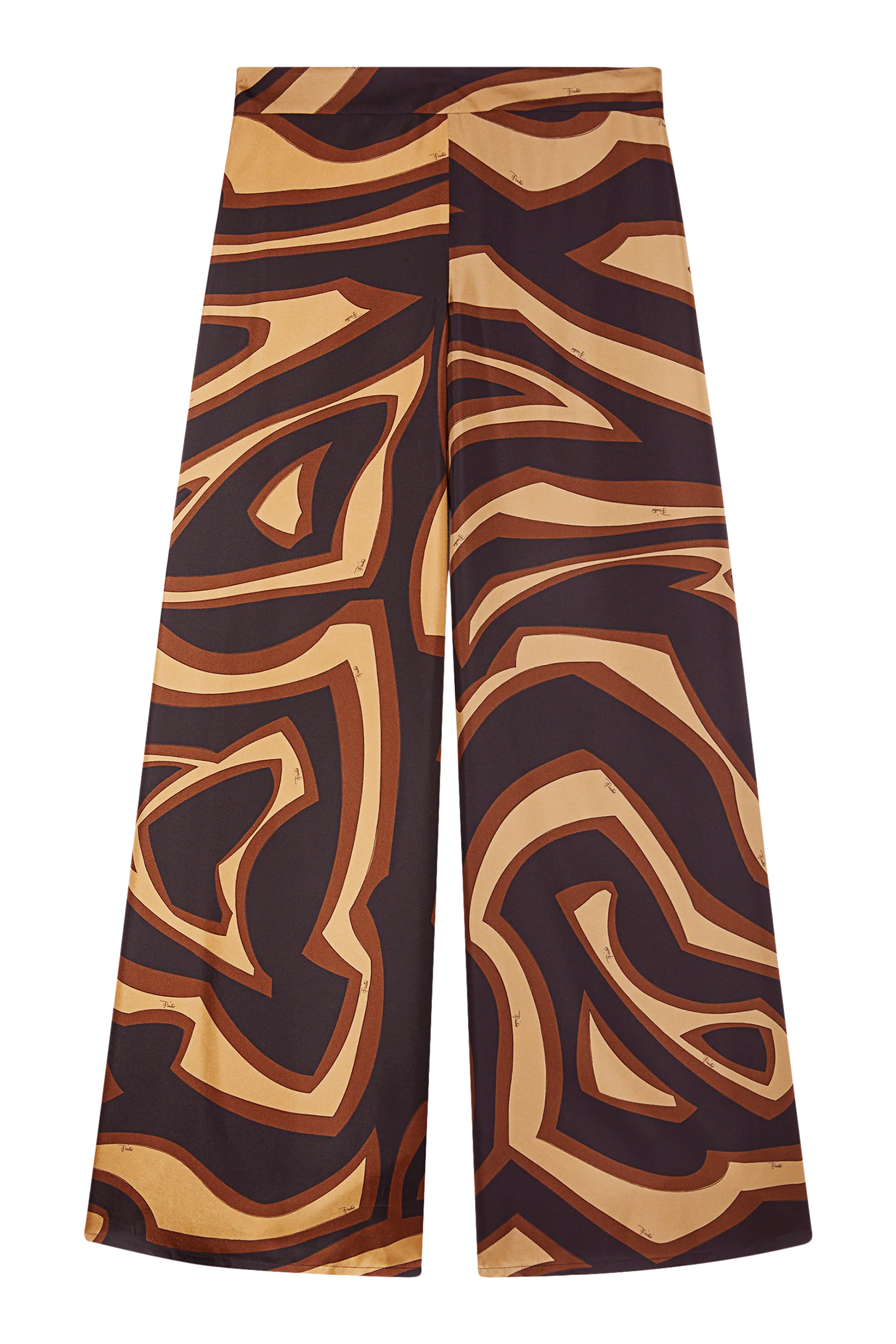  Labyrinth Print Wide-Leg Trousers