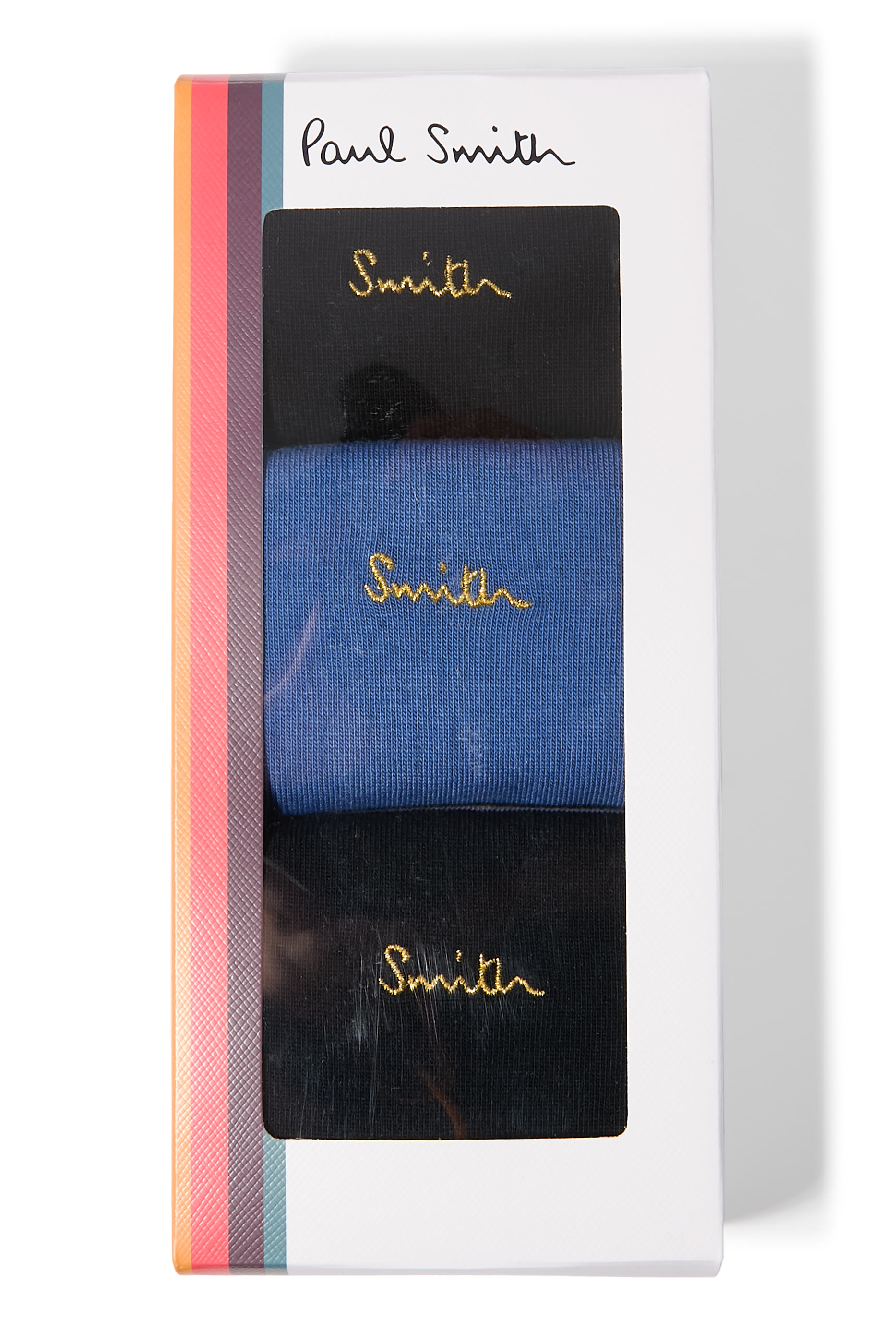 Cotton-Blend Socks, Set of 3