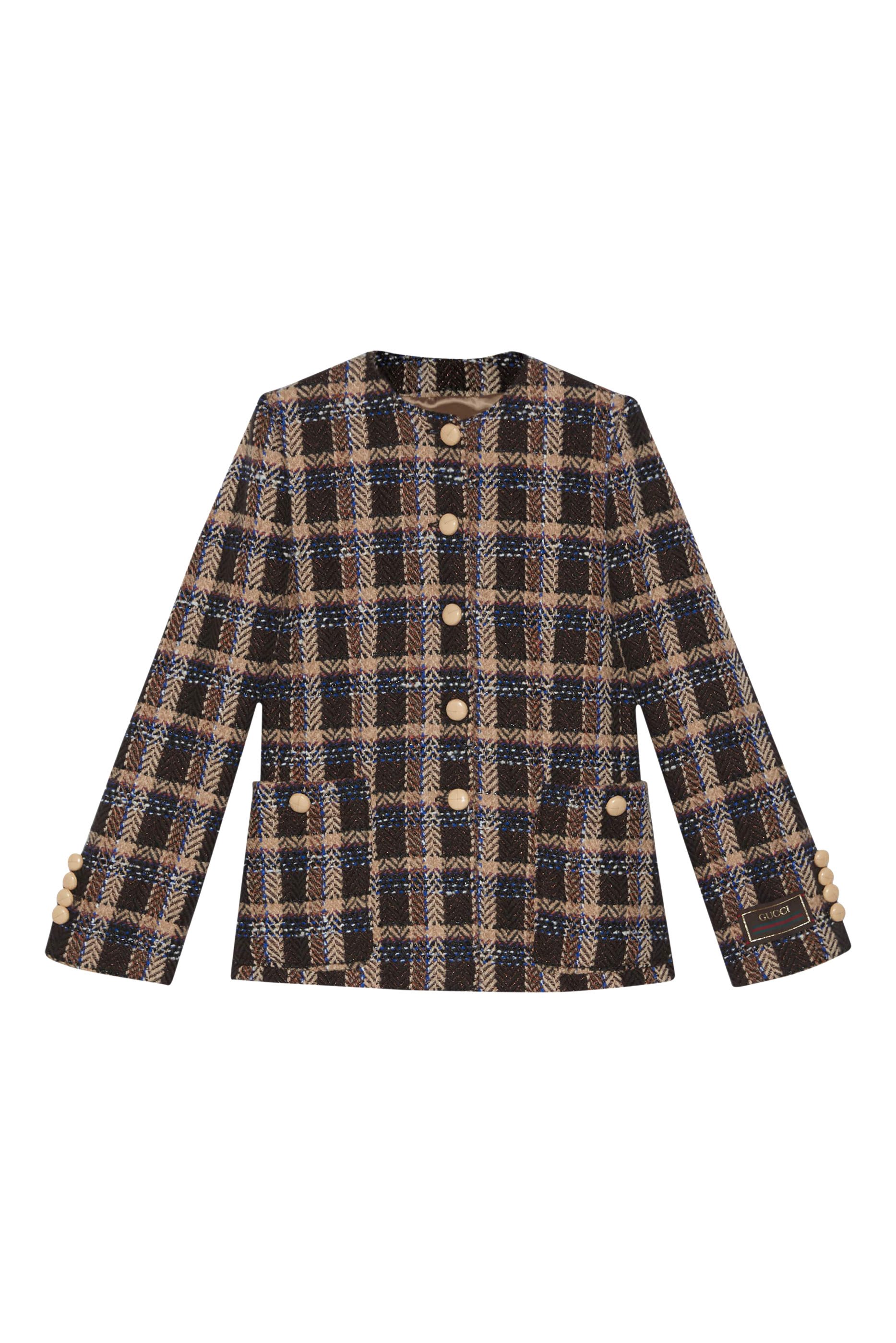 Tartan Tweed Wool Jacket