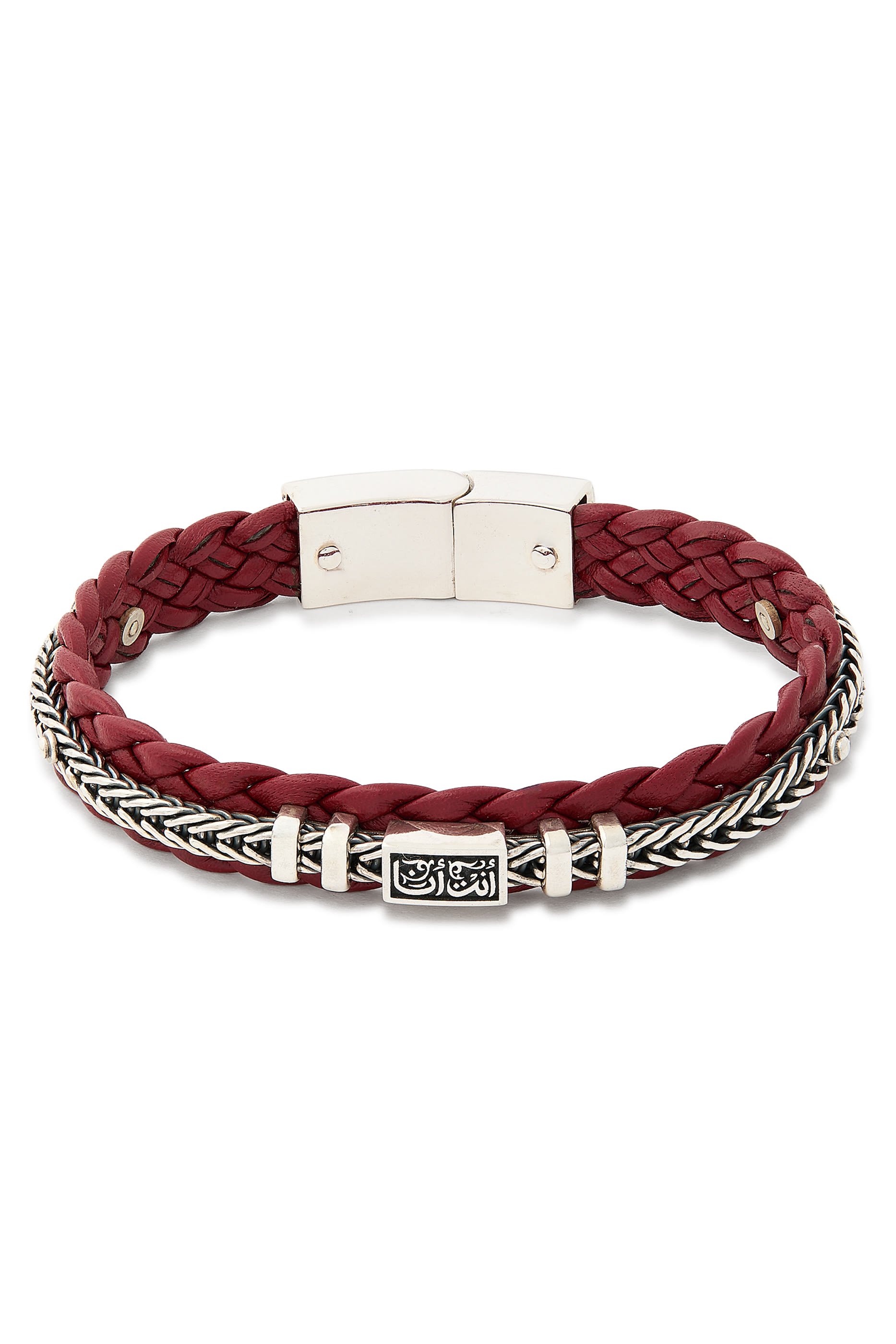 We Are One Bracelet, Sterling Silver & Leather
