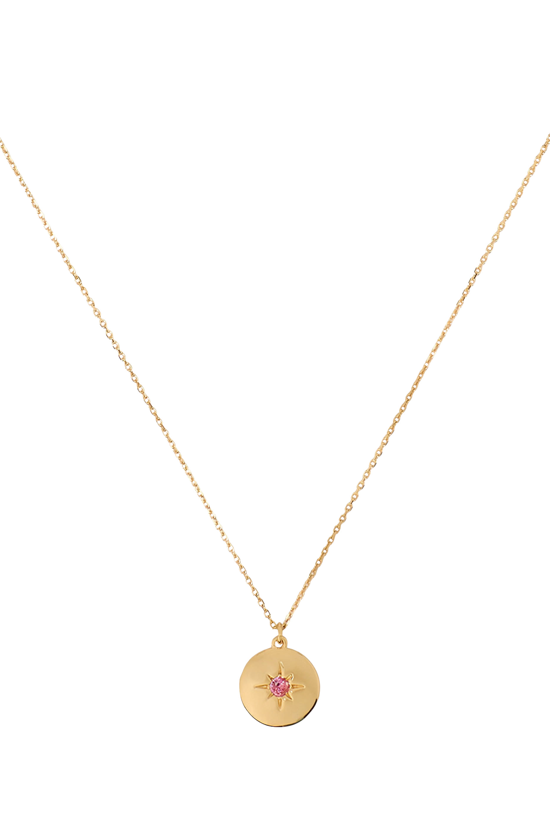 The Color Spark Collection Pink Peace Medallion Necklace