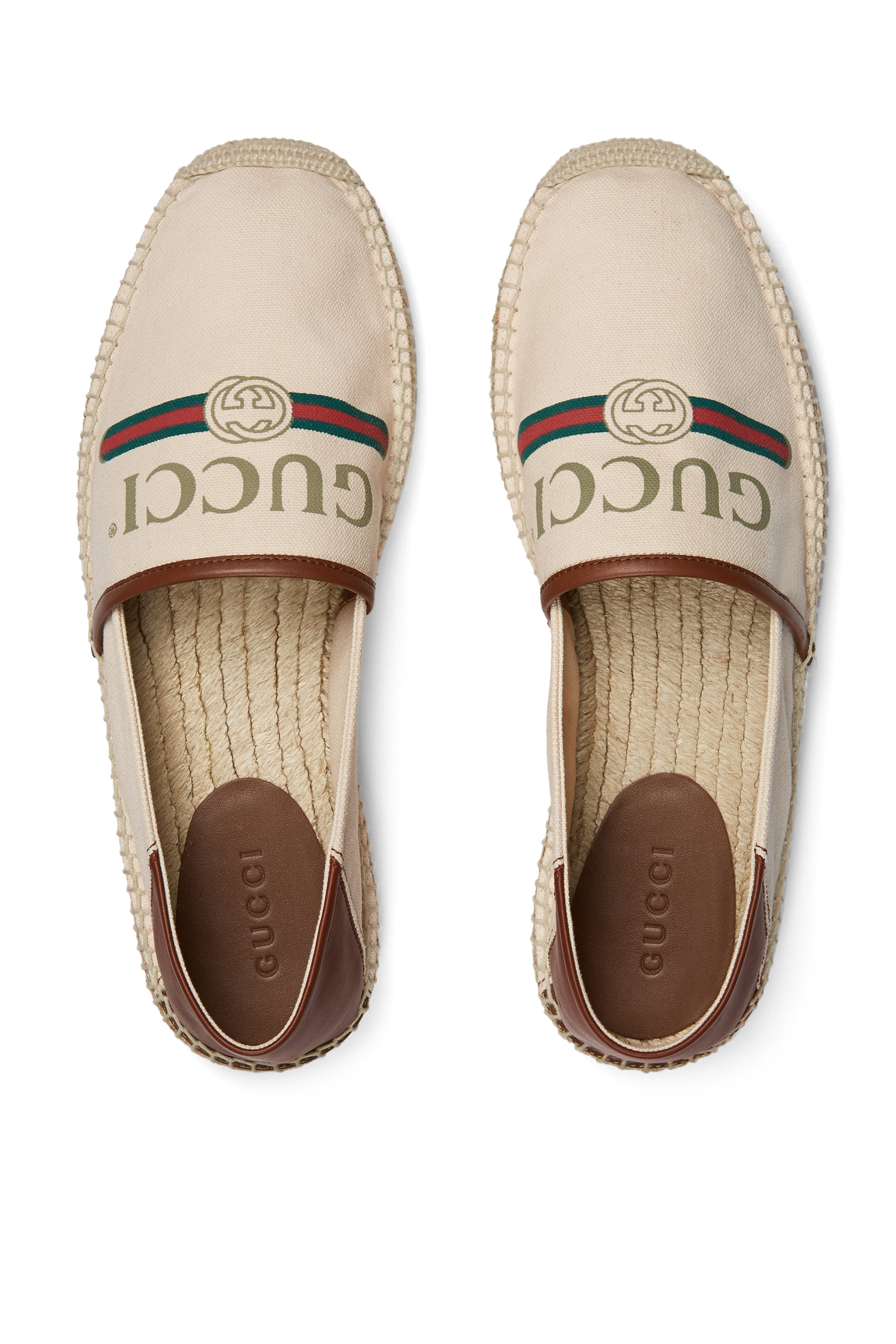 Gucci Logo Canvas Espadrilles