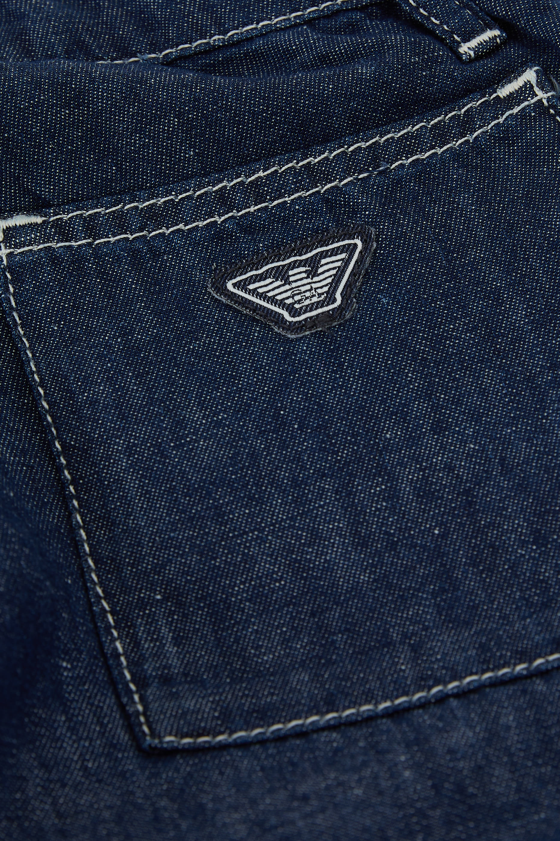 Kids Chambray Logo Tape Trousers