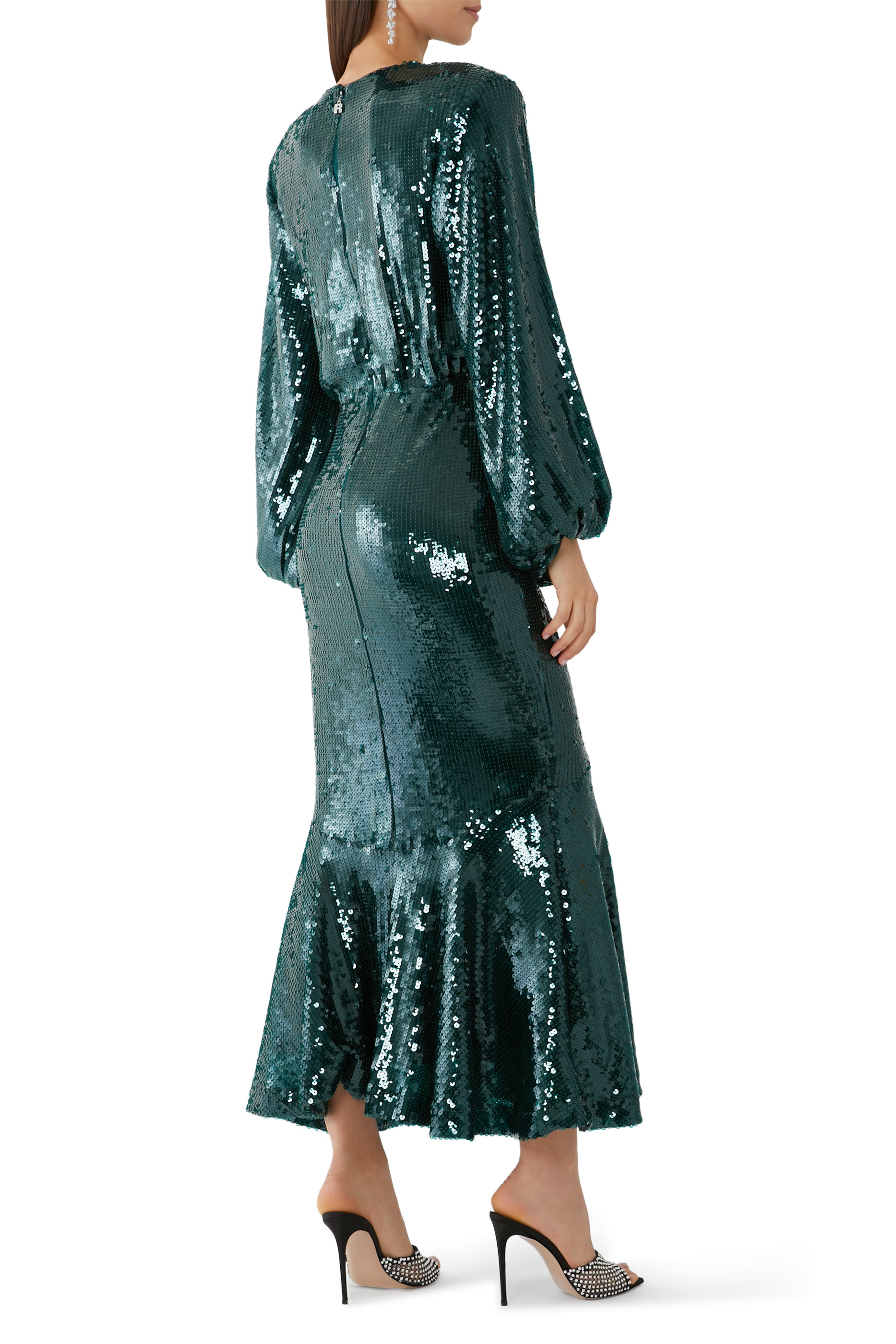 Sequinned Maxi Dress
