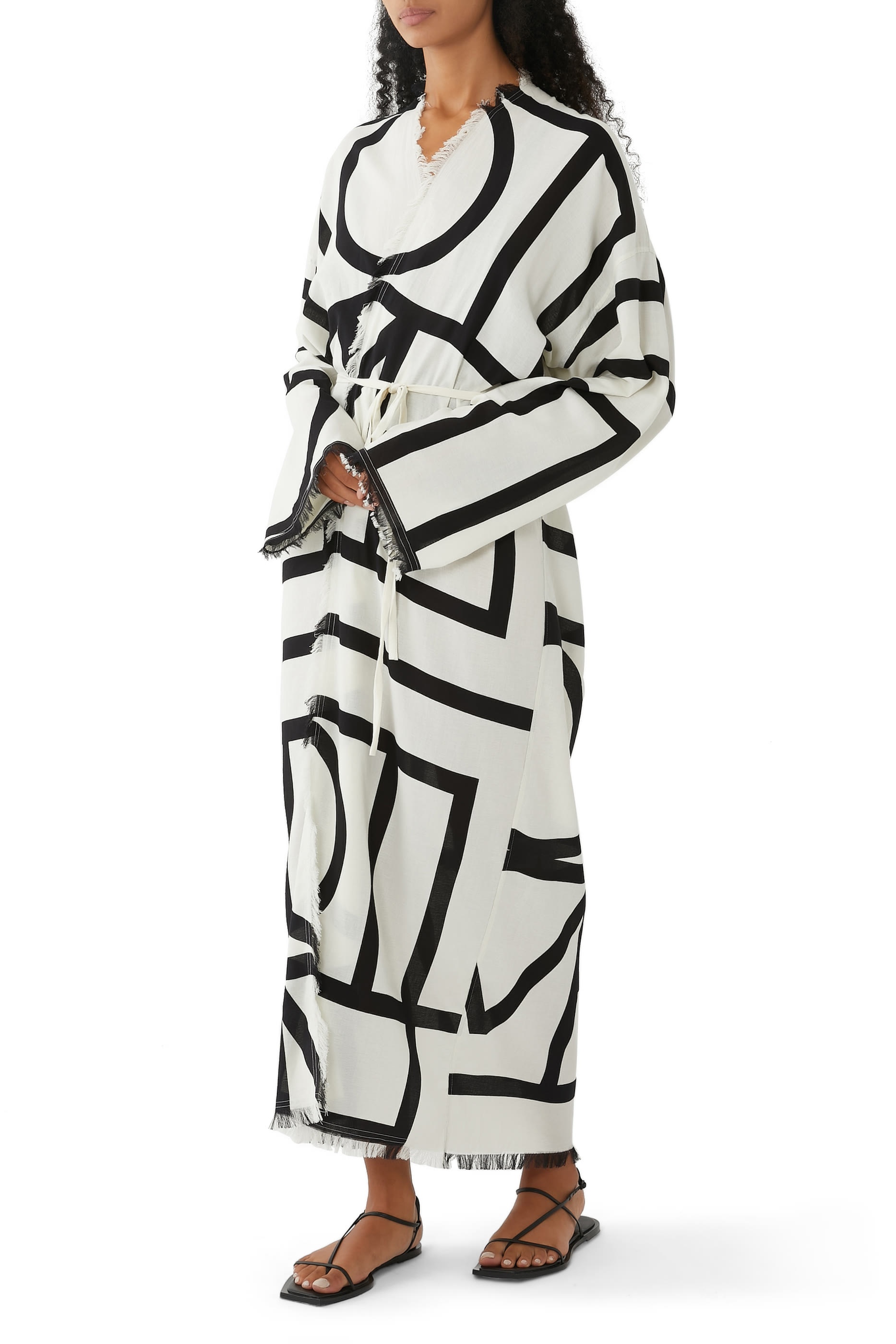 Monogram Wrap Dress