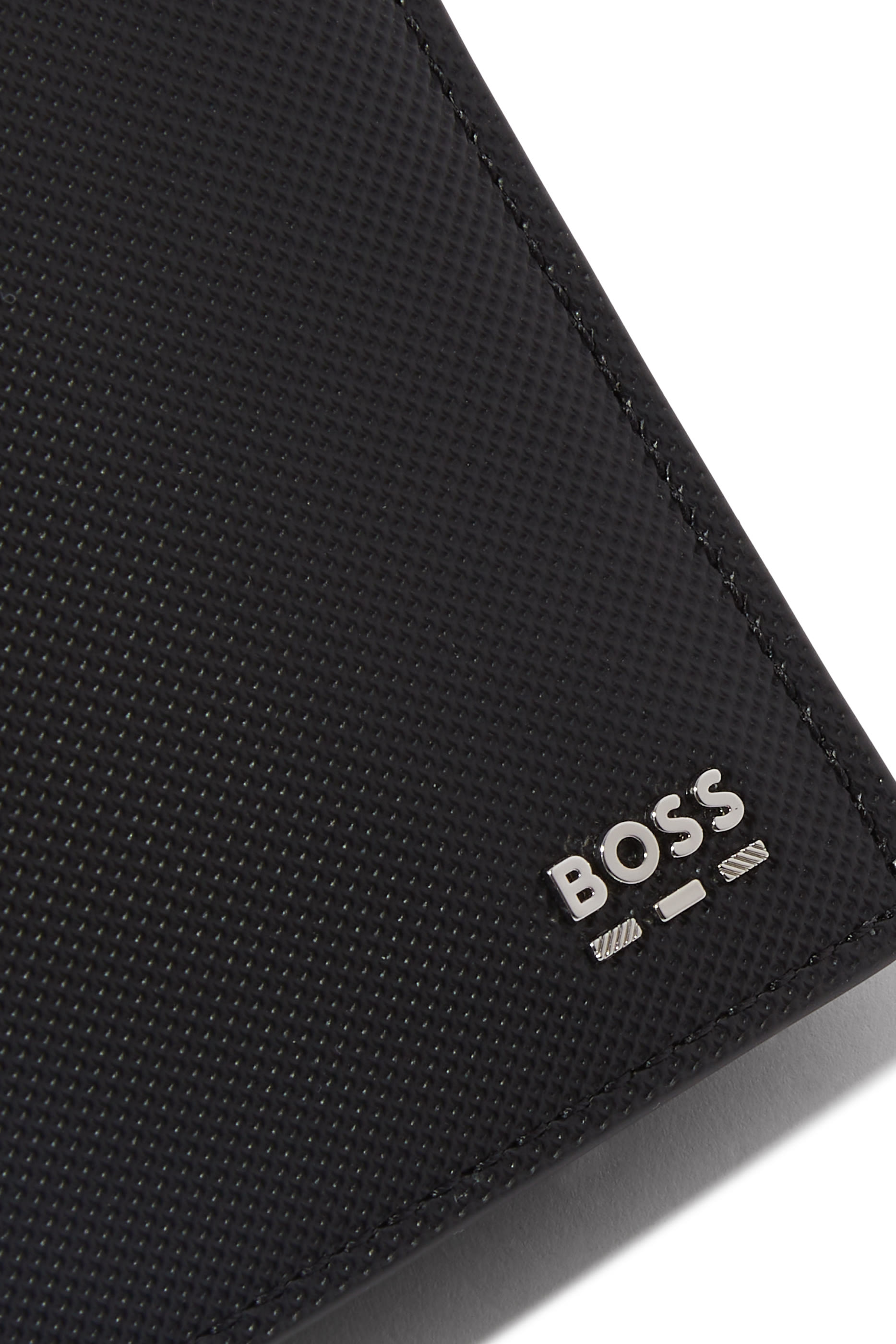 Logo Textured-Finish Wallet