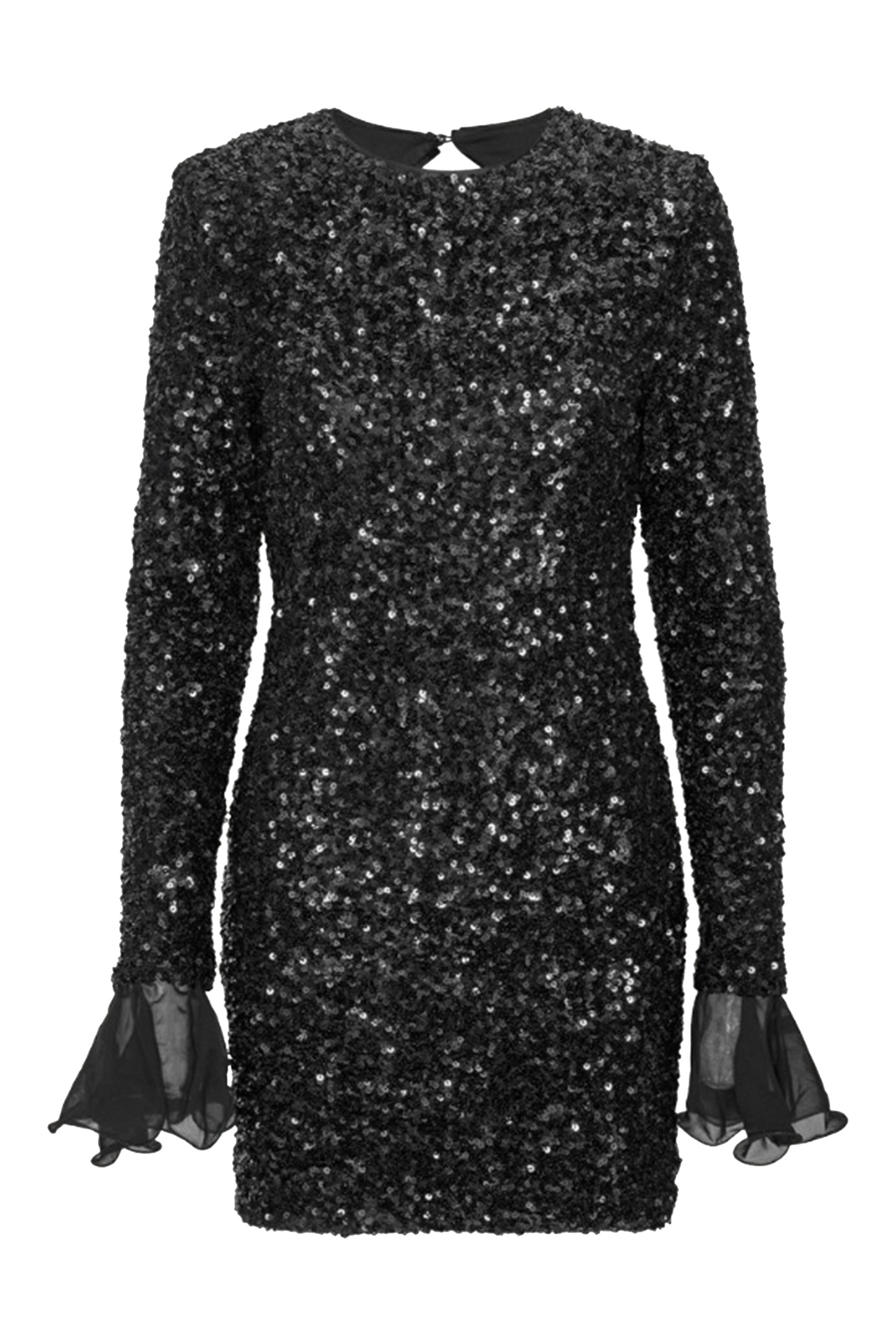 Sequins Mini Long Sleeves Dress
