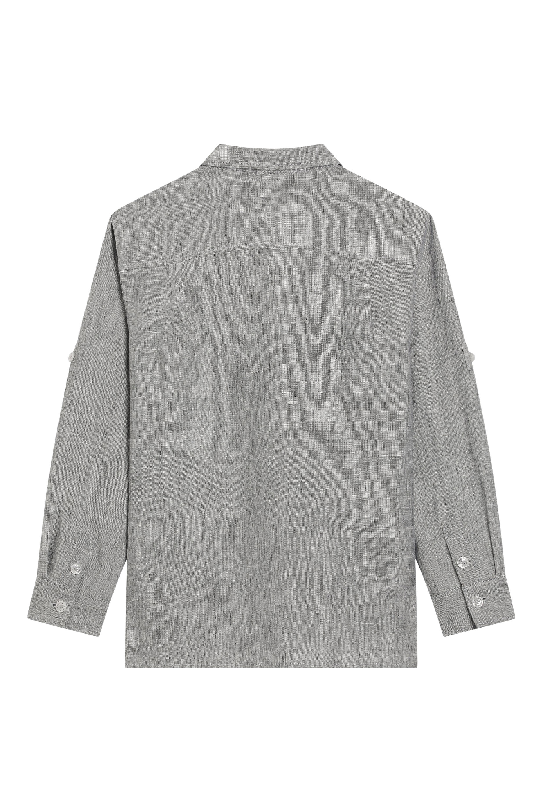 Kids Washed Linen Canvas Shirt